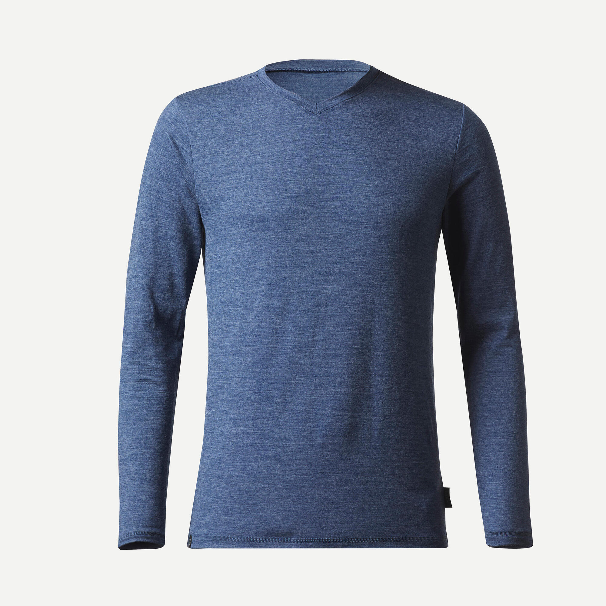 Simond Men's Travel 500 Merino Wool Long Sleeve Shirt - Breathable & Odor-Resistant Base Layer for Hiking, Camping & Outdoor Adventures
