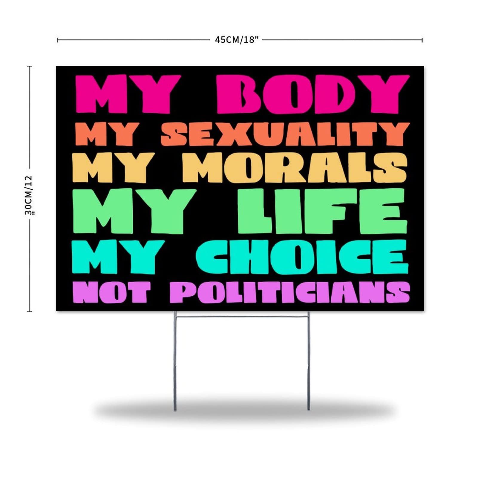 Double-Sided Weather-Resistant Yard Sign - Equal Rights Lawn Decor for Parties & Sales