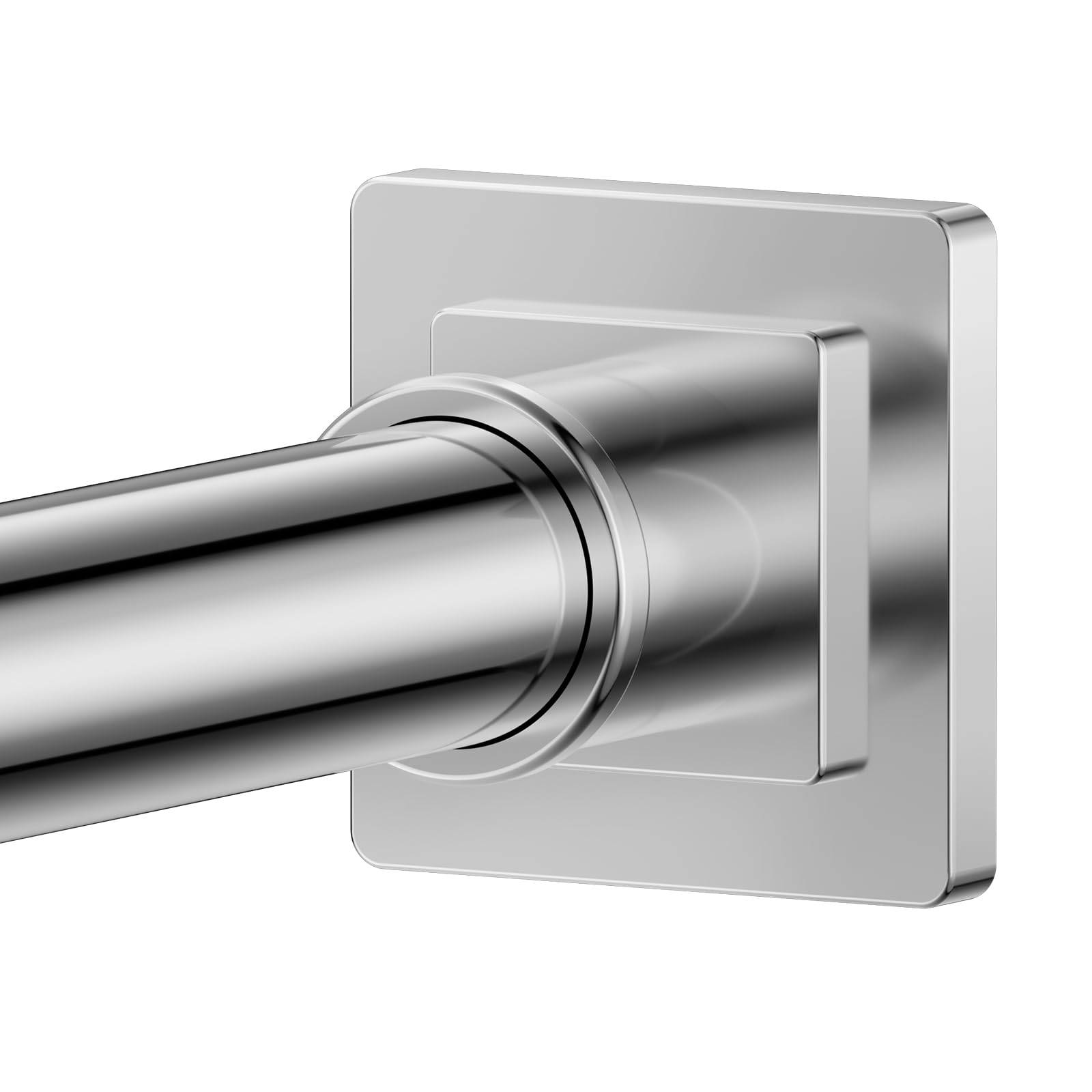 Stainless Steel Adjustable No-Drill Shower Curtain Rod 32