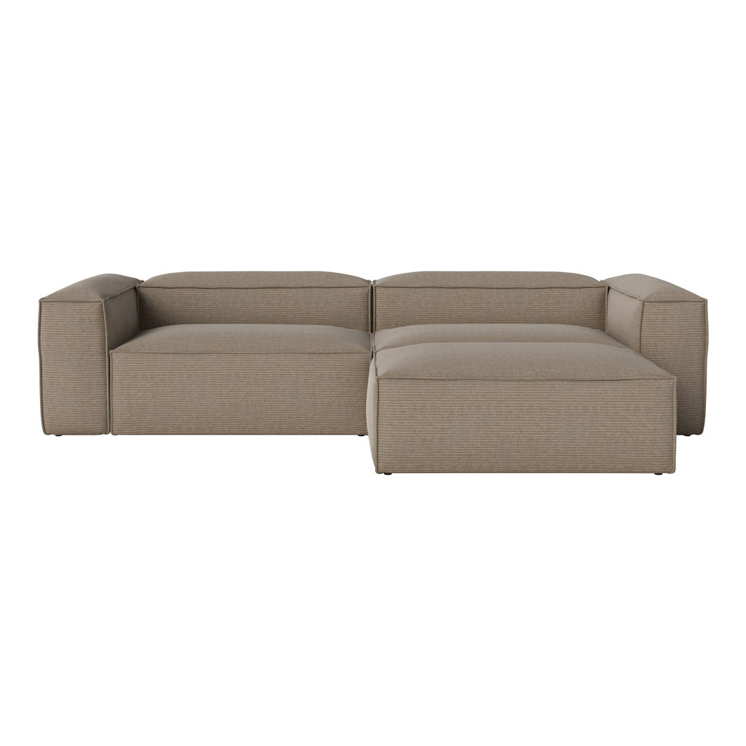 Cosima 2 Seater Sofa with Large Pouf - Modern Living Room Furniture for Small Spaces, Apartment & Lounge Comfort - Perfect for Relaxing, Entertaining & Compact Home Decor