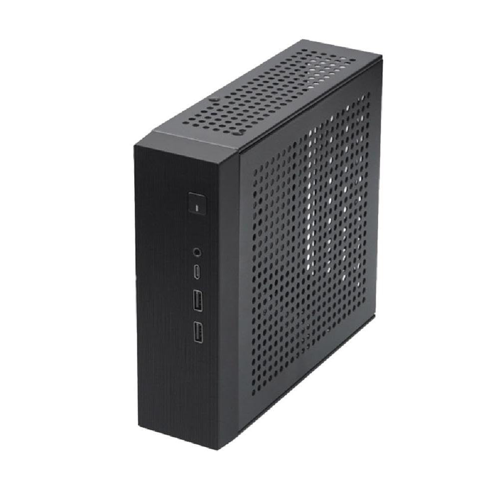 **M09 Mini ITX Computer Case - Industrial HTPC Chassis with USB 2.0 & Adjustable Foot Stands | Compact Desktop PC Enclosure for Home Theater, Office & Industrial Control Systems**