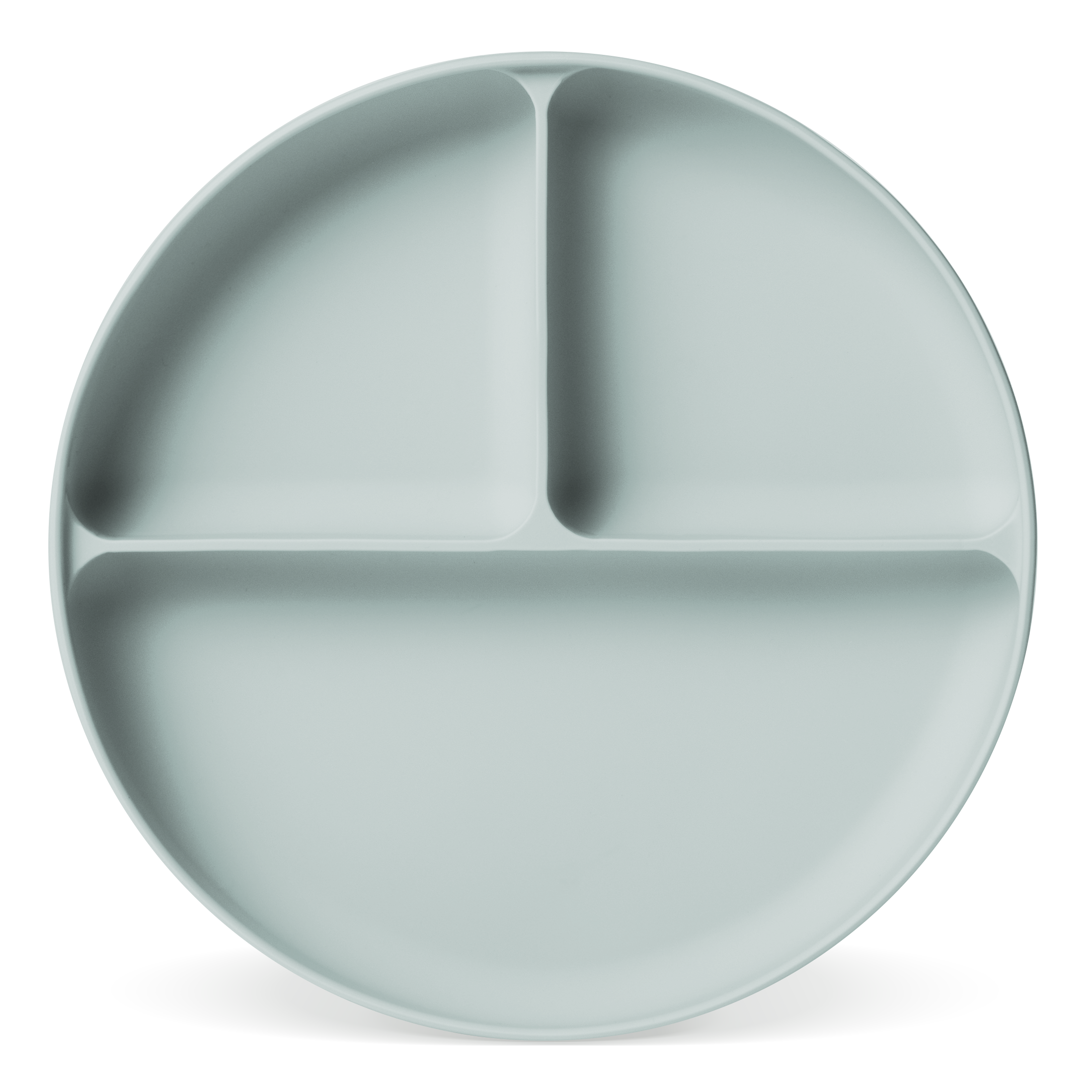 Parker Silicone Partitioned Plate - BPA-Free, Non-Slip Divided Dinner Plate for Kids & Adults - Perfect for Meal Prep, Baby Led Weaning, and Portion Control at Home or Outdoor Picnics
