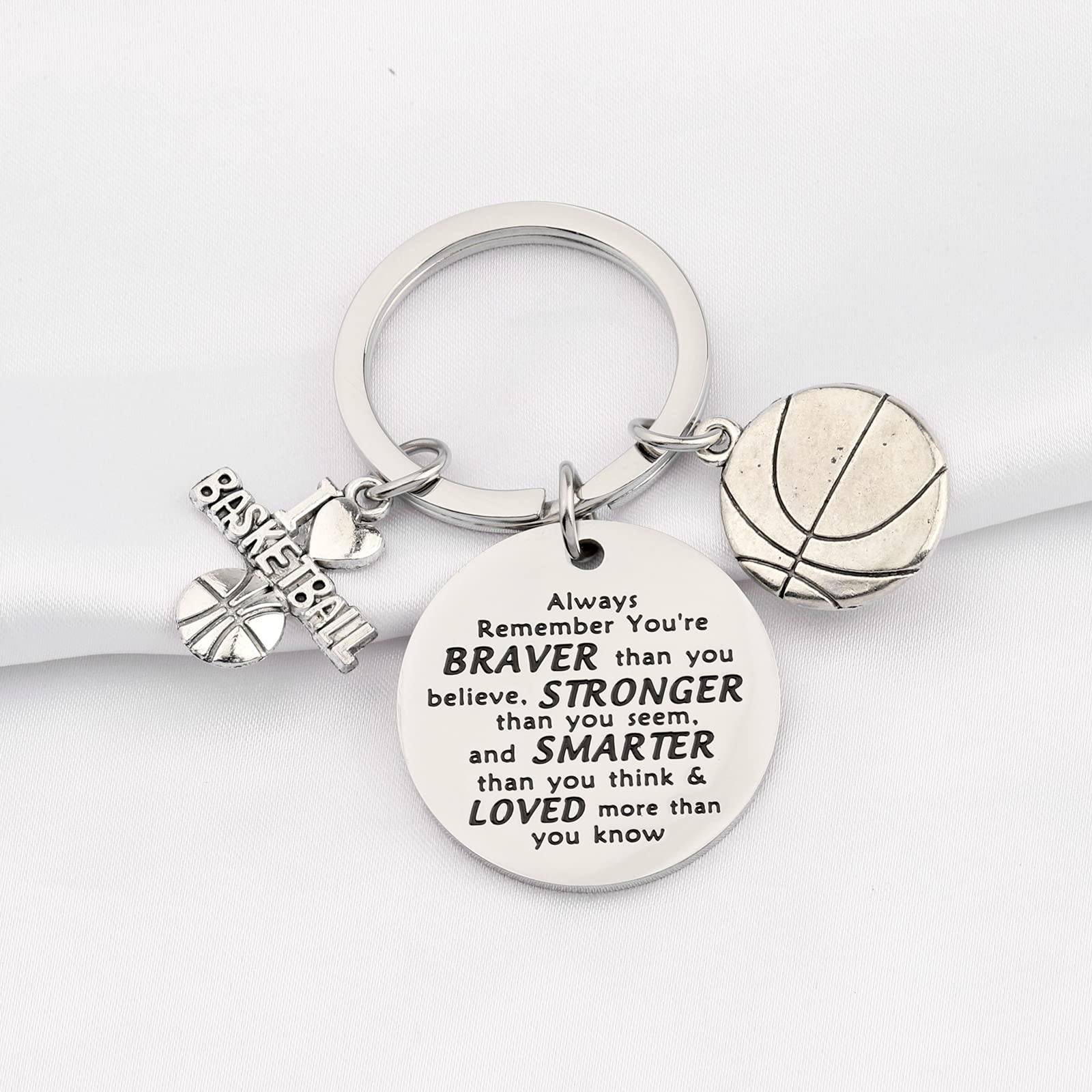 BNQL Basketball Keychain - Unique Gifts for Basketball Players & Fans - Perfect for Game Days, Birthdays & Sports Enthusiasts