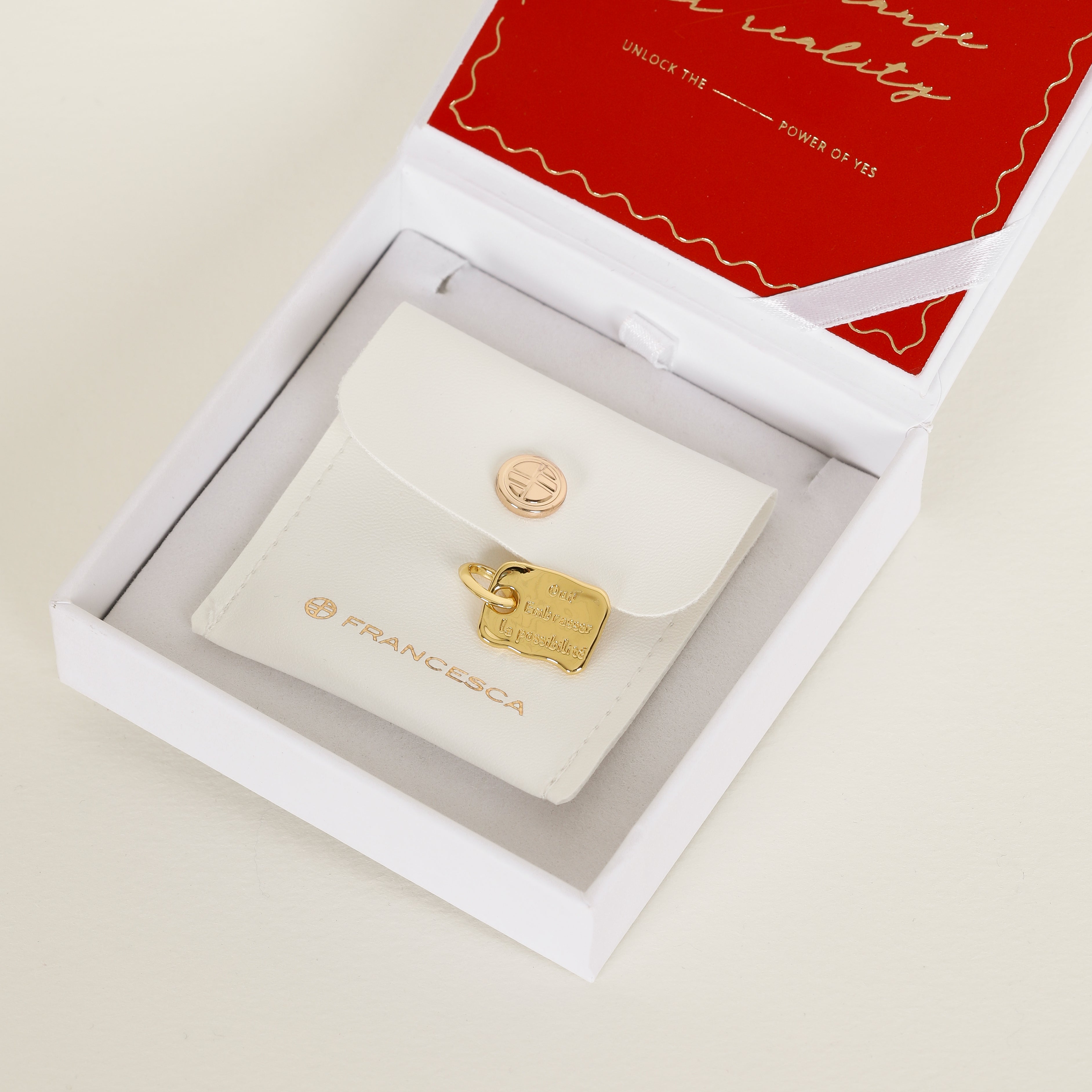 Oui Pendant Necklace - Elegant French Inspired Jewelry for Women | Perfect for Date Nights, Weddings & Special Occasions
