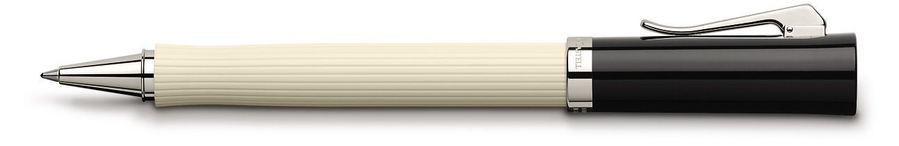 Premium GRAF von Faber-Castell Intuition Fluted Rollerball Pen - Ivory Luxury Writing Instrument for Professionals & Gift Giving - Perfect for Office, Business Meetings & Special Occasions