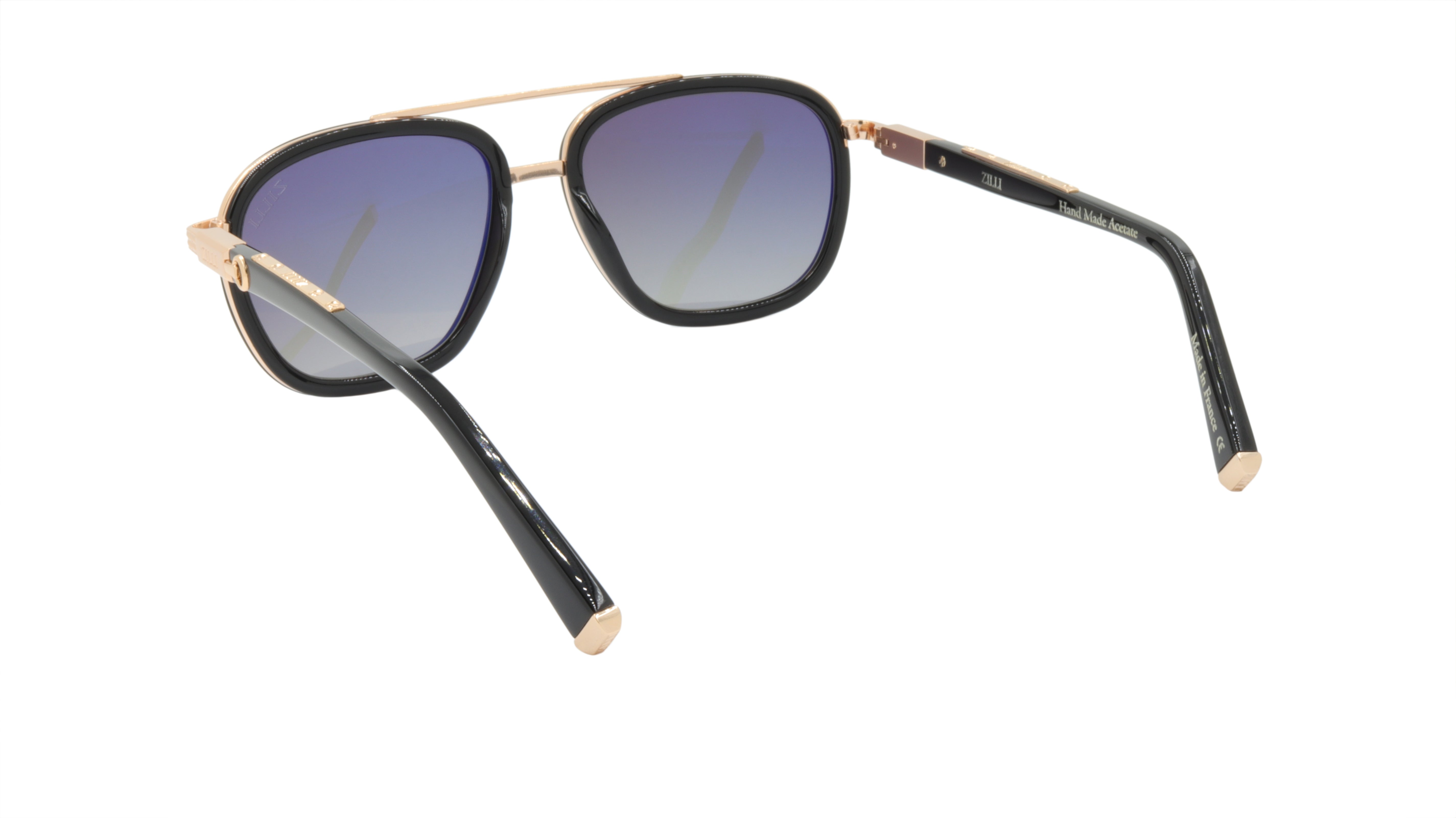 ZILLI Titanium Acetate Polarized Sunglasses - Handmade in France - Model ZI 65013 C09 - Luxury UV Protection for Driving, Travel & Outdoor Activities