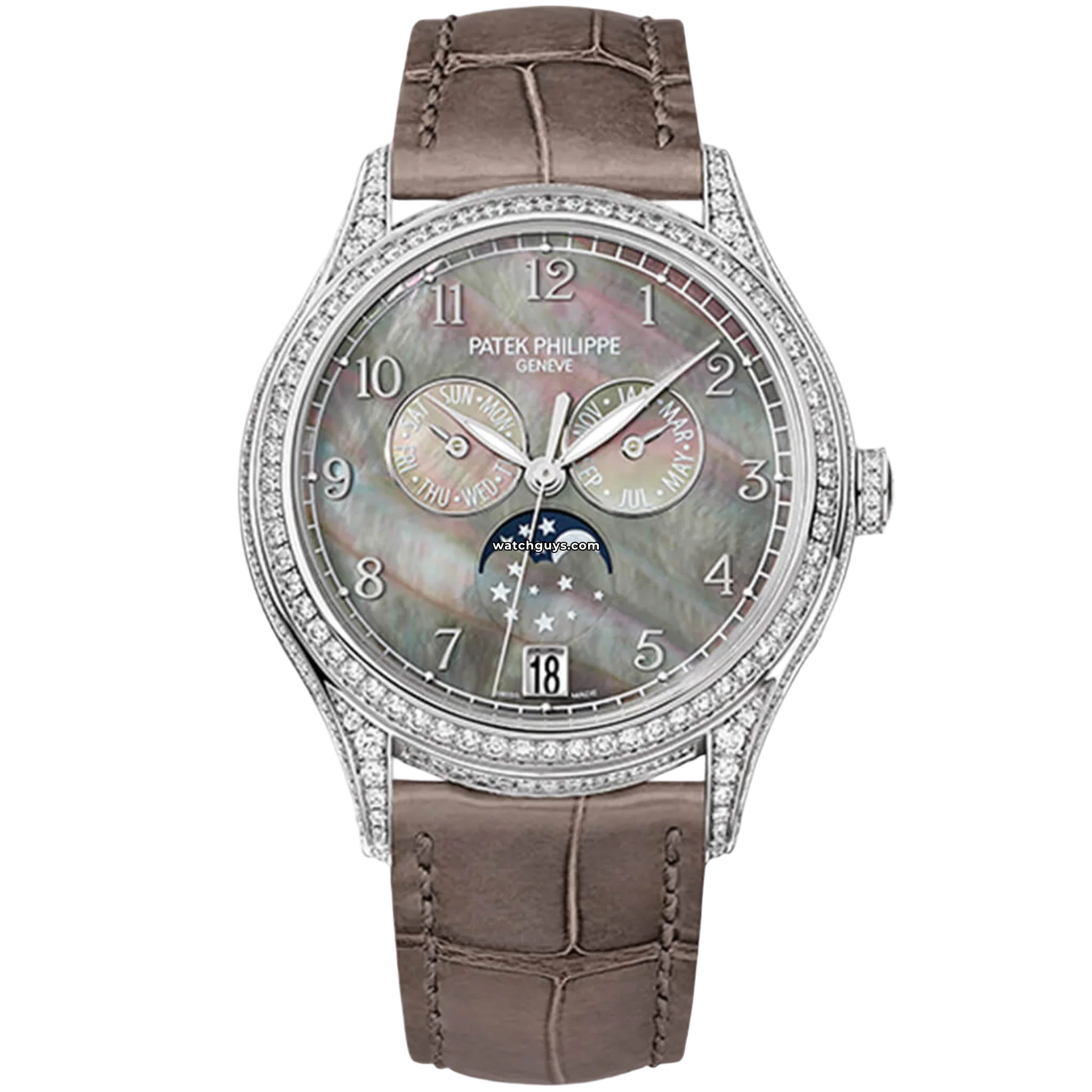 Patek Philippe Annual Calendar 4948G-001 Luxury Watch - 18K White Gold, Moon Phase & Date Display - Perfect for Business Meetings, Formal Events & Watch Collectors