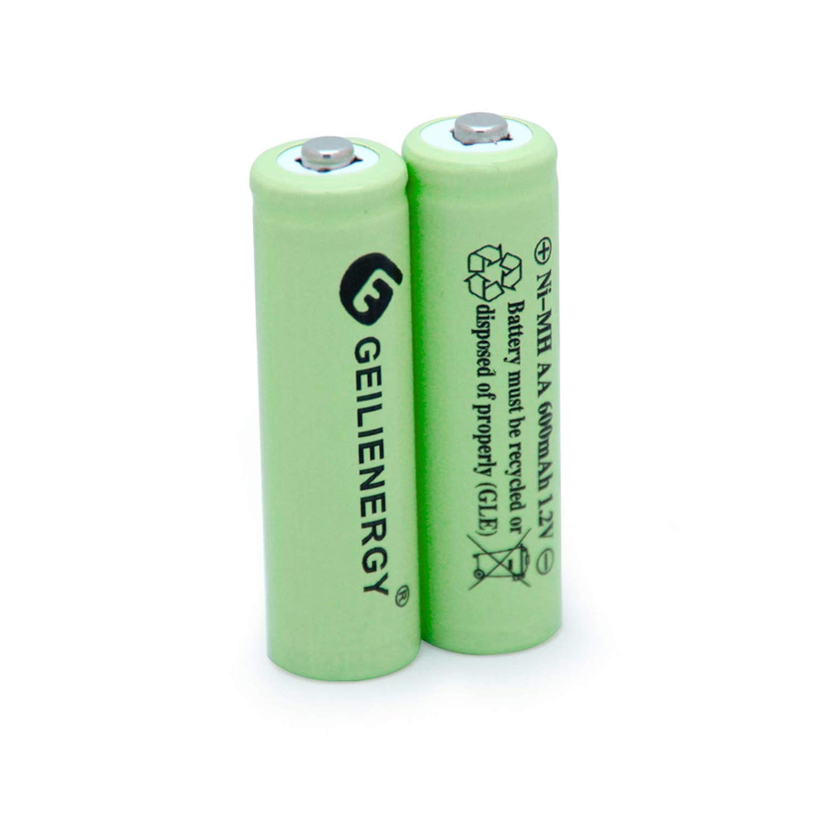 600mAh 1.2V NiMH Rechargeable AA Batteries - 20 Pack for Solar Lights, Garden Lights, Outdoor Lighting - Eco-Friendly Power Solution for Solar Lamps, Landscape Lighting & Decorative Solar Yard Lights