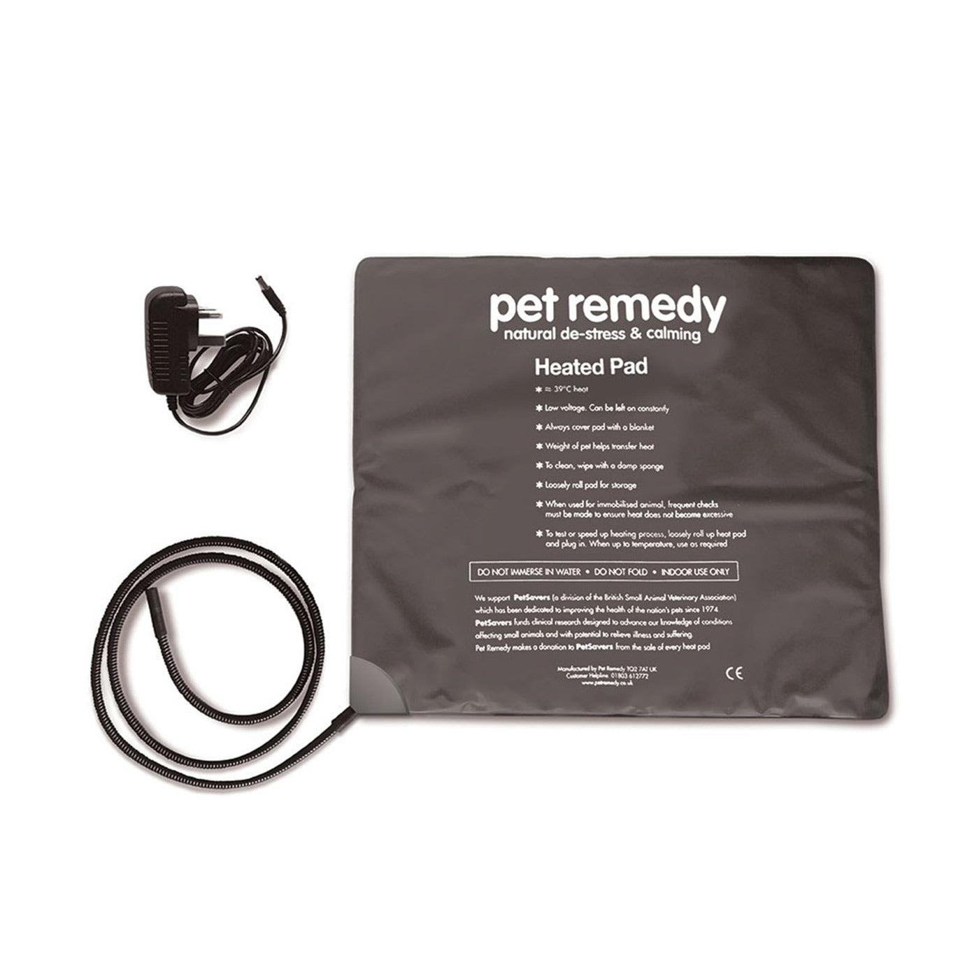 Pet Remedy Heated Pad for Dogs & Cats - Electric Warming Mat for Pain Relief & Comfort - Perfect for Arthritis, Joint Pain & Cold Weather Use