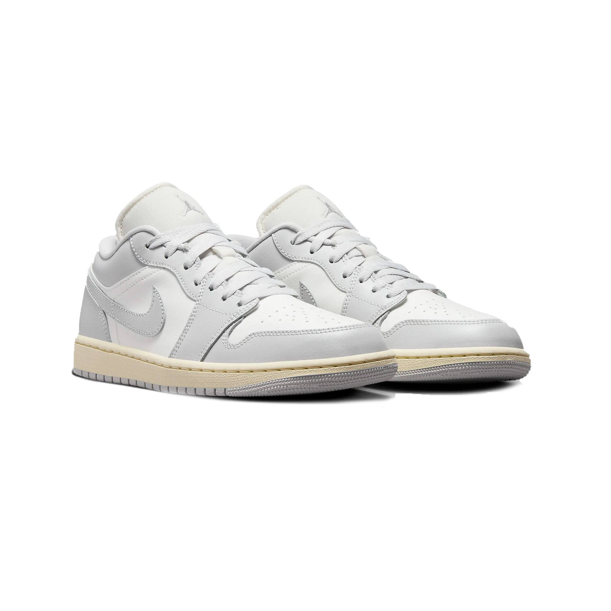 Air Jordan 1 Low 'Coconut Milk Neutral Grey' Women's Sneakers 2024 - Retro Basketball Shoes for Women, Casual Streetwear Fashion & Gym Workouts