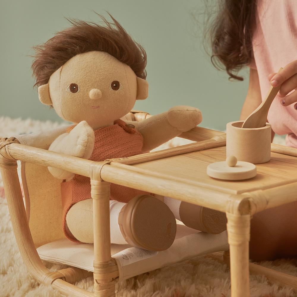 Dinkum Dolls Feeding Set - Baby Doll Accessories for Pretend Play, Includes Spoon, Bowl & Bottle - Perfect for Kids Role Play, Tea Parties & Imaginative Playtime