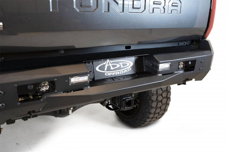 Addictive Desert Designs 22-23 Toyota Tundra Stealth Fighter Winch Rear Bumper - Heavy Duty Off-Road Bumper for Adventure & Towing