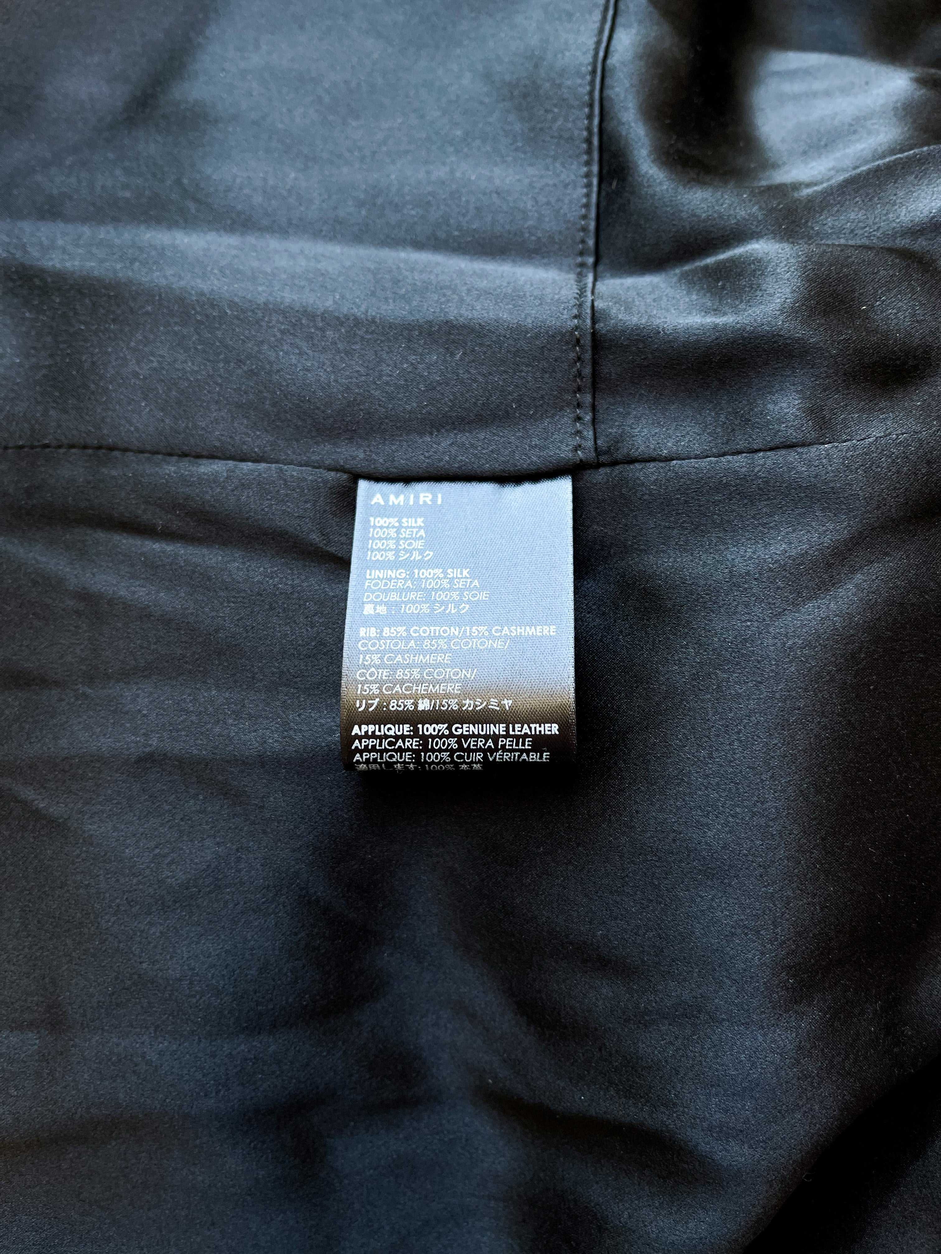 Amiri Black Forever Silk Jacket for Men - Luxury Designer Silk Blazer for Formal & Evening Wear - Perfect for Weddings, Parties & Special Occasions