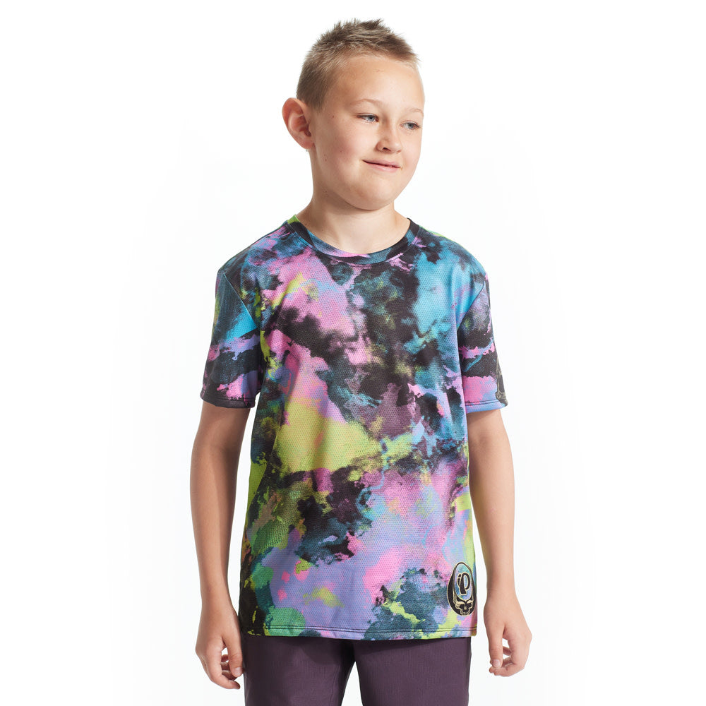 Grateful Dead x PEARL iZUMi Junior Wanderer Summit Short Sleeve Cycling Jersey - Kids Bike Riding & Outdoor Adventure Shirt
