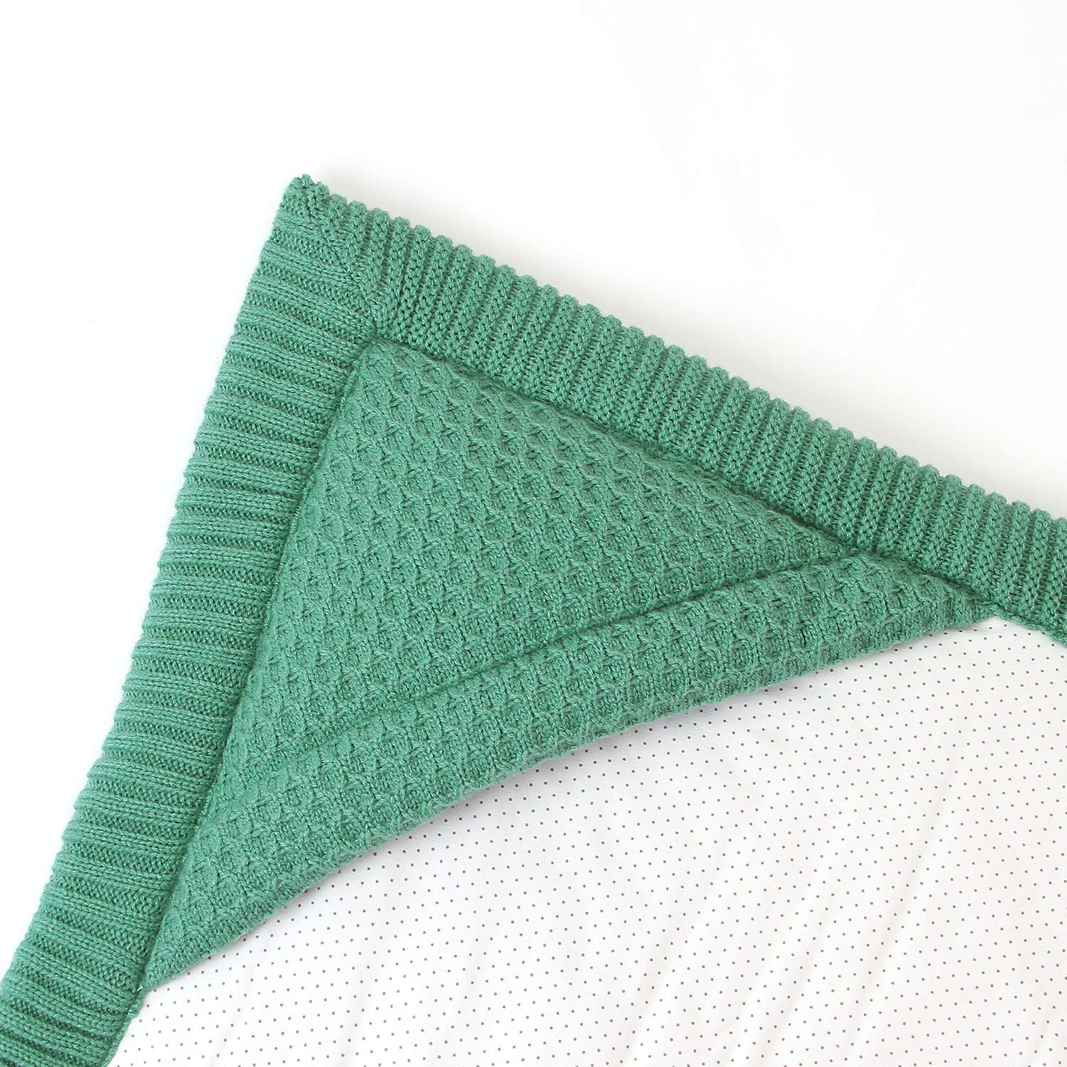 Mimixiong Baby Swaddle Blanket - Soft Knit Sleeping Sack & Stroller Wrap for Newborns 0-12 Months - Breathable Unisex Infant Wrap for Boys & Girls (Green) - Perfect for Nursery, Naptime & On-the-Go Comfort
