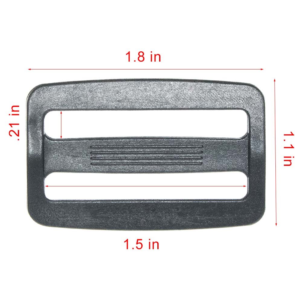 Premium Tri-Glides for Webbing - Heavy Duty Buckles for Backpacks, Duffel Bags & Outdoor Gear | Perfect for DIY Projects, Camping Equipment & Travel Accessories
