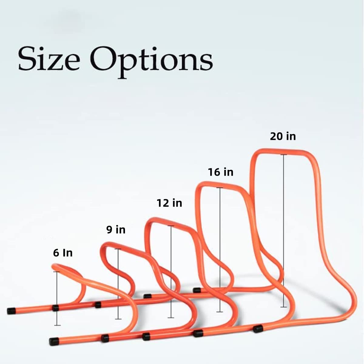 Speed Training Hurdles - 6 Pack Adjustable Agility Hurdles for Soccer, Basketball & Track Athletes | 6-Inch Ultra Durable Sports Practice Equipment | Perfect for Indoor/Outdoor Drills, Team Training & Fitness Workouts