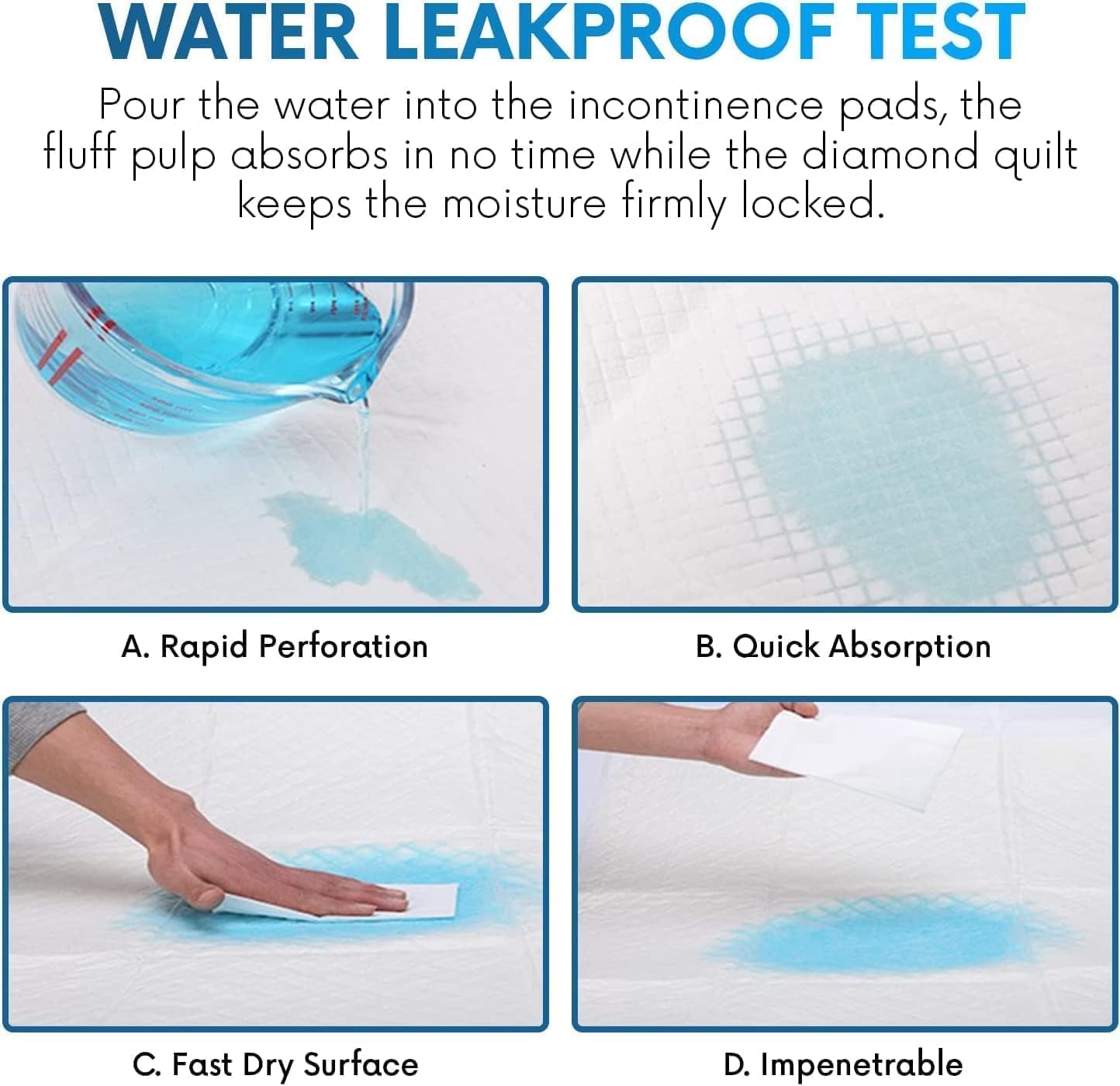 **Healqu Puppy Pads - 100 Count, 24x24 Inch - Super Absorbent & Leakproof Pet Training Pads for Dogs, Puppies & Cats - Indoor Housebreaking & Potty Training - Great for Crate, Kennel & Travel Use**