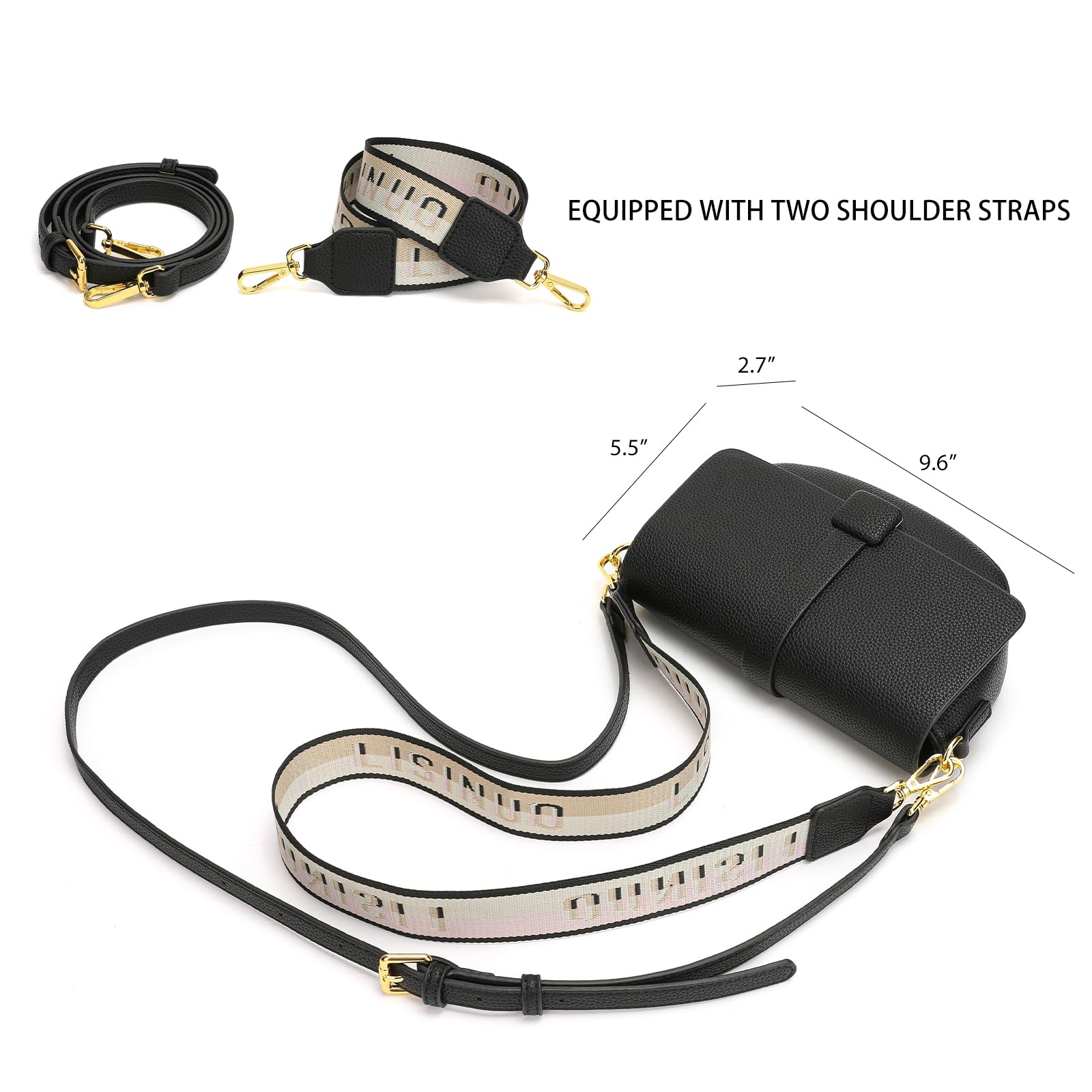 Stylish Women's Crossbody Bags - Leather Shoulder Handbag with Detachable Pendant - Perfect for Everyday Use, Travel & Shopping