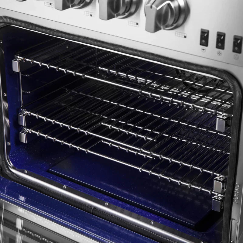 60 Inch Capriasca Gas Range with 10 Burners & 200,000 BTUs - Professional Stainless Steel Commercial Stove for Restaurants, Catering & Home Kitchens - Model FFSGS6260