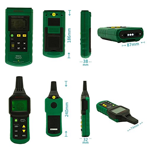 MS6818 Advanced Wire Tester & Cable Tracker - Multifunction Cable Detector & Pipe Locator (12-400V) for Home Electrical Repairs, Network Installations & Plumbing Work