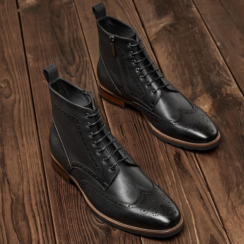 Men's Casual Oxford Chukka Boots - Comfortable Dress Boots for Business & Outdoor Wear | Perfect for Office, Travel & Formal Occasions