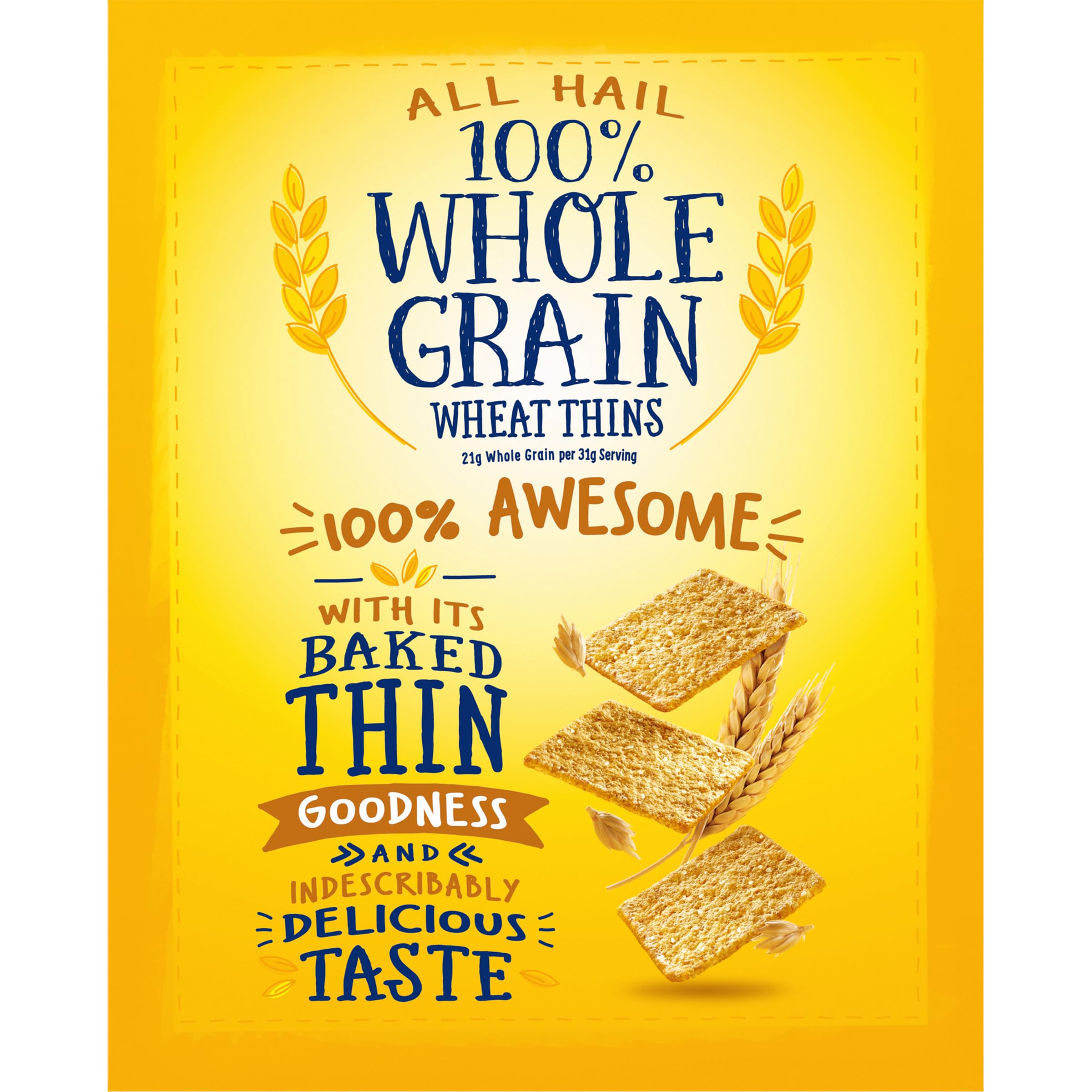 Original Wheat Thins Whole Grain Crackers - Healthy Snack Box (20oz) | Perfect for Parties, School Lunches & On-the-Go Snacking