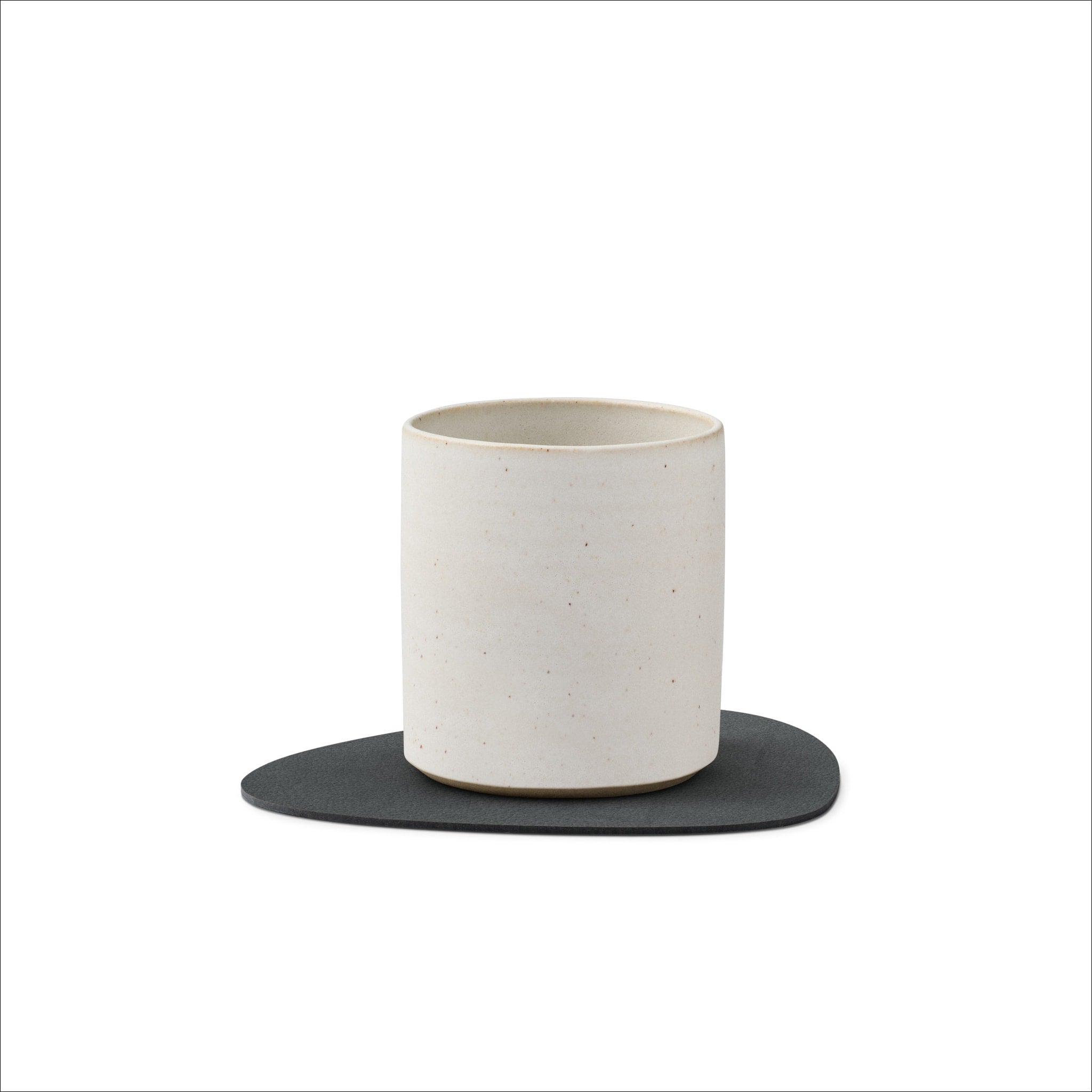 LIND DNA Nupo Curve Coaster Set - Premium Anthracite Color Non-Slip Drink Coasters for Home & Office - Perfect for Coffee Tables, Bars, and Dining Tables