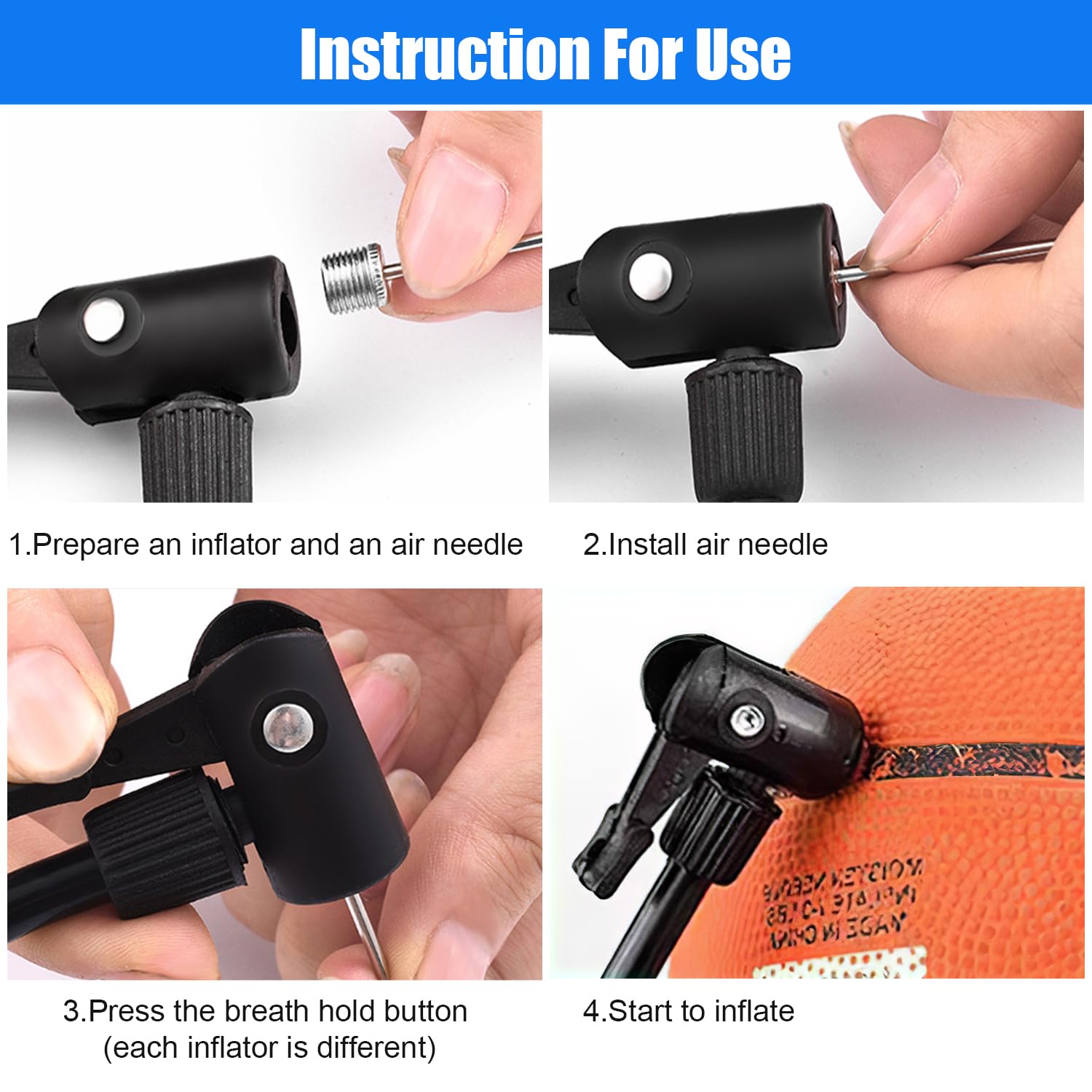 10 Pack Ball Pump Needles - Replacement Air Needles for Sports Balls, Football, Basketball, Volleyball, Soccer Ball Inflation - Perfect for Home, Gym & Outdoor Sports Equipment Maintenance