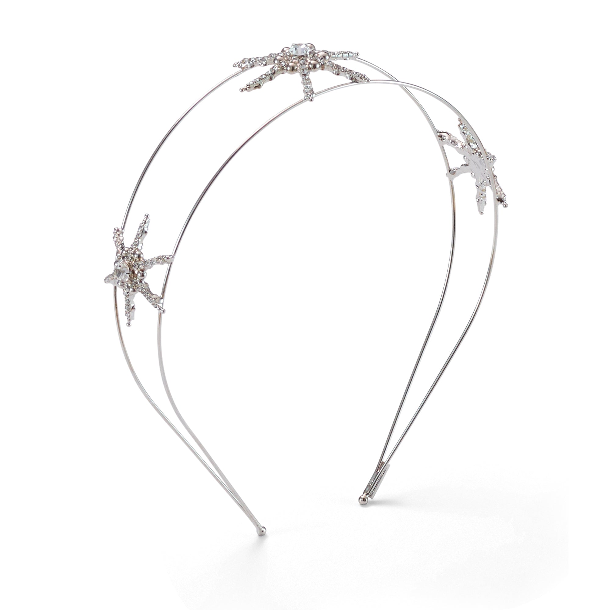 Venus Double Strand Crystal Headband for Women - Elegant Rhinestone Hair Accessory for Weddings, Parties & Special Occasions