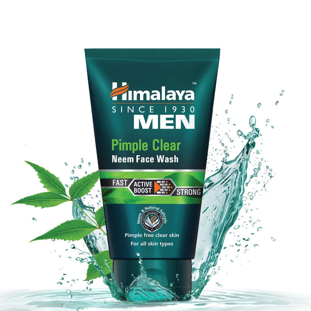 Himalaya Men Pimple Clear Neem Face Wash & Intense Oil Clear Lemon Face Wash 100ml - Acne Treatment & Oil Control for Men - Daily Skincare Routine for Clear & Healthy Skin