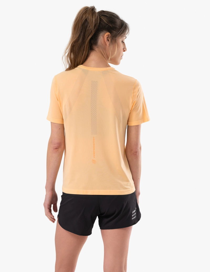 Compressport Women's Performance Short Sleeve Running Shirt - Moisture Wicking & Breathable Activewear for Workouts, Gym & Outdoor Sports