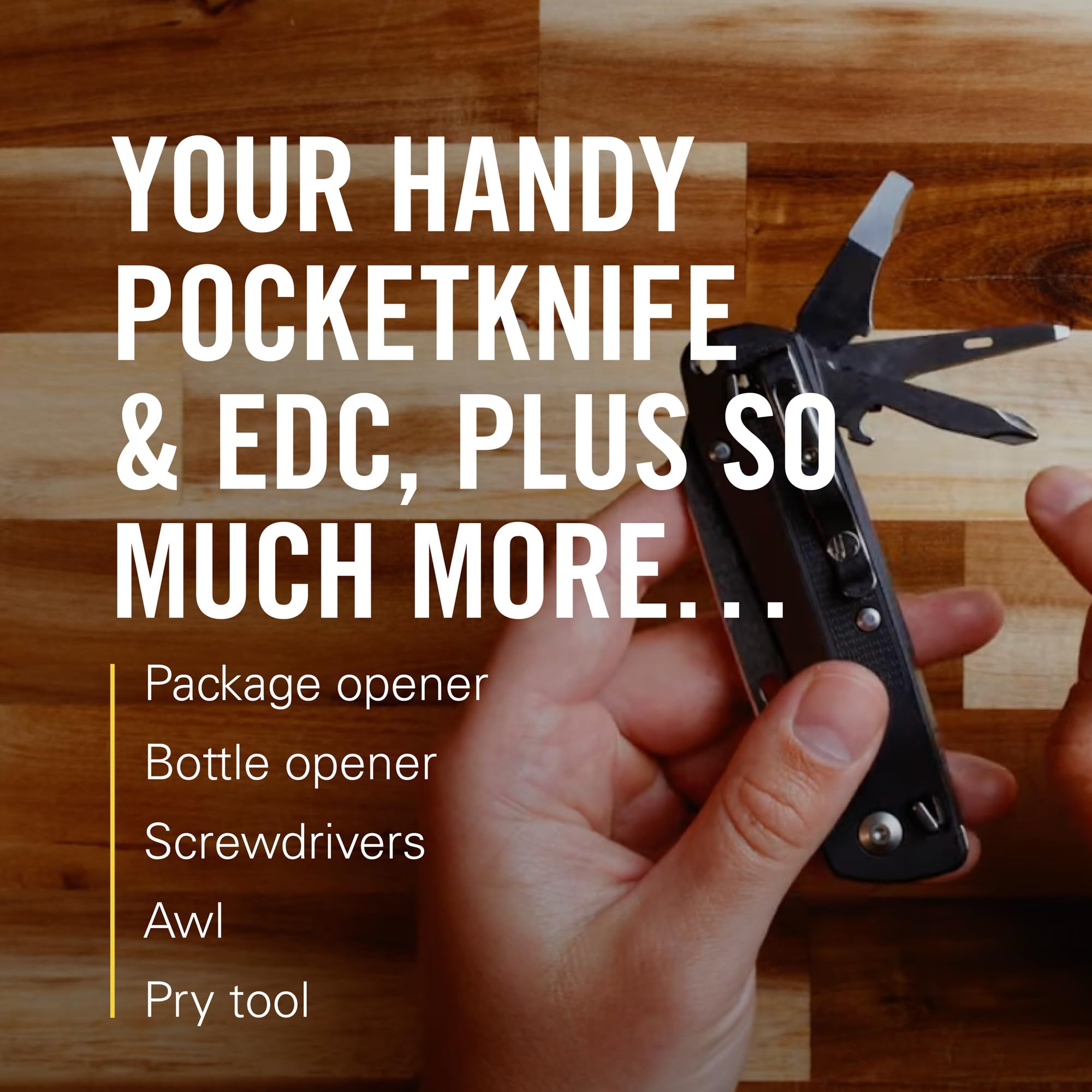 LEATHERMAN FREE K2 Folding Pocket Knife - 8-in-1 Multitool for EDC, Camping, Hiking & Survival Gear | Made in USA | Compact Gray Pocket Knife for Everyday Carry, Home Improvement & Outdoor Adventures