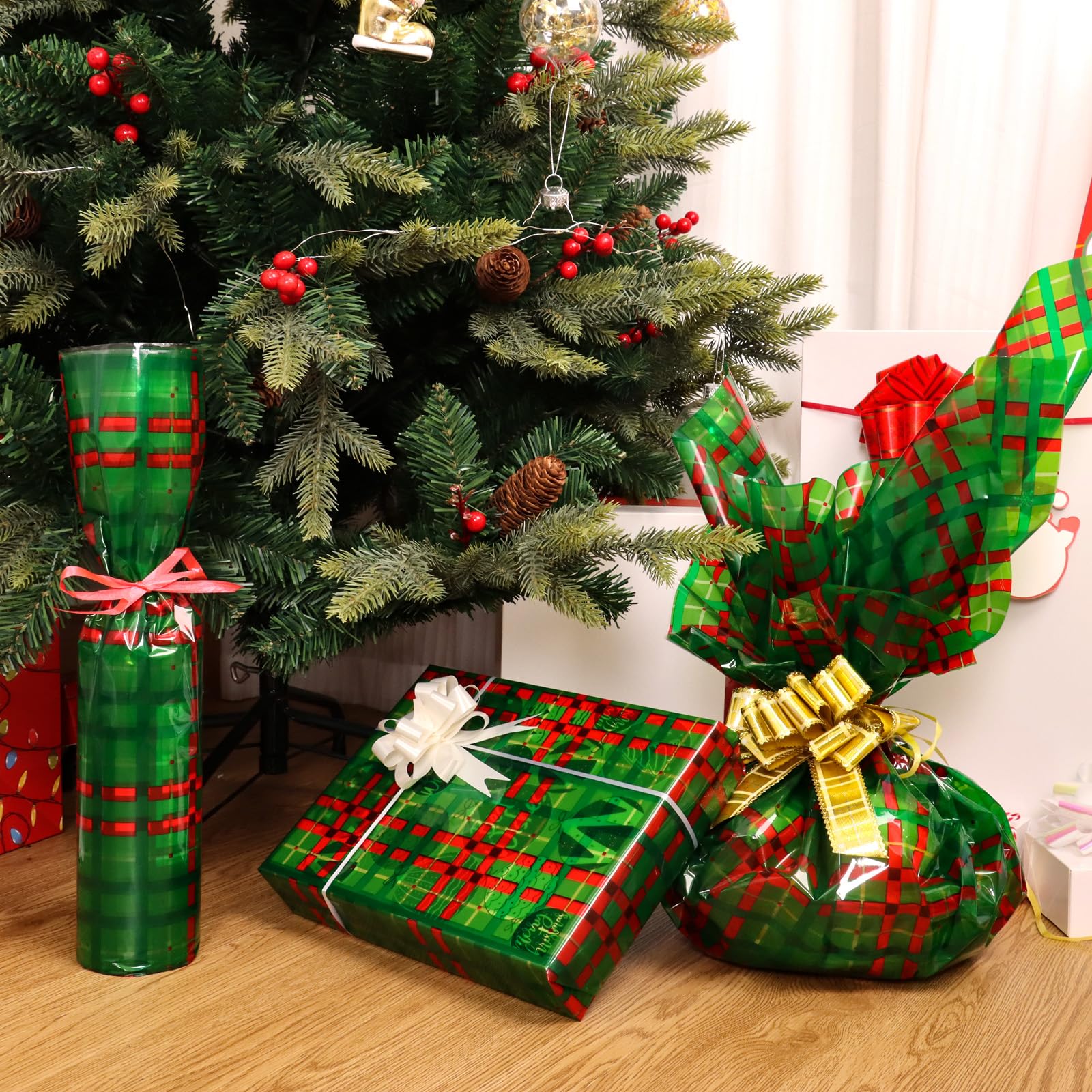 CMFYHM Christmas Cellophane Wrap Roll (34
