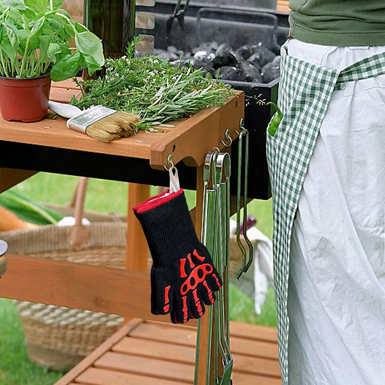 Heat Resistant Gloves for Grilling & Cooking - 1472℉ Protection with 5
