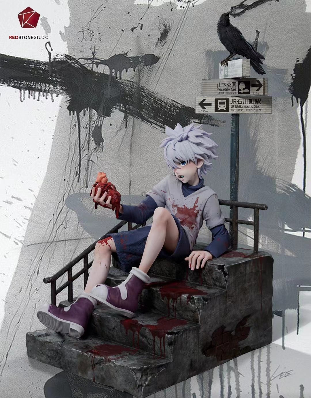 Killua Zoldyck Anime Figure - Red Stone Studio Hunter x Hunter Collectible Action Figure for Anime Fans, Cosplay & Home Decor