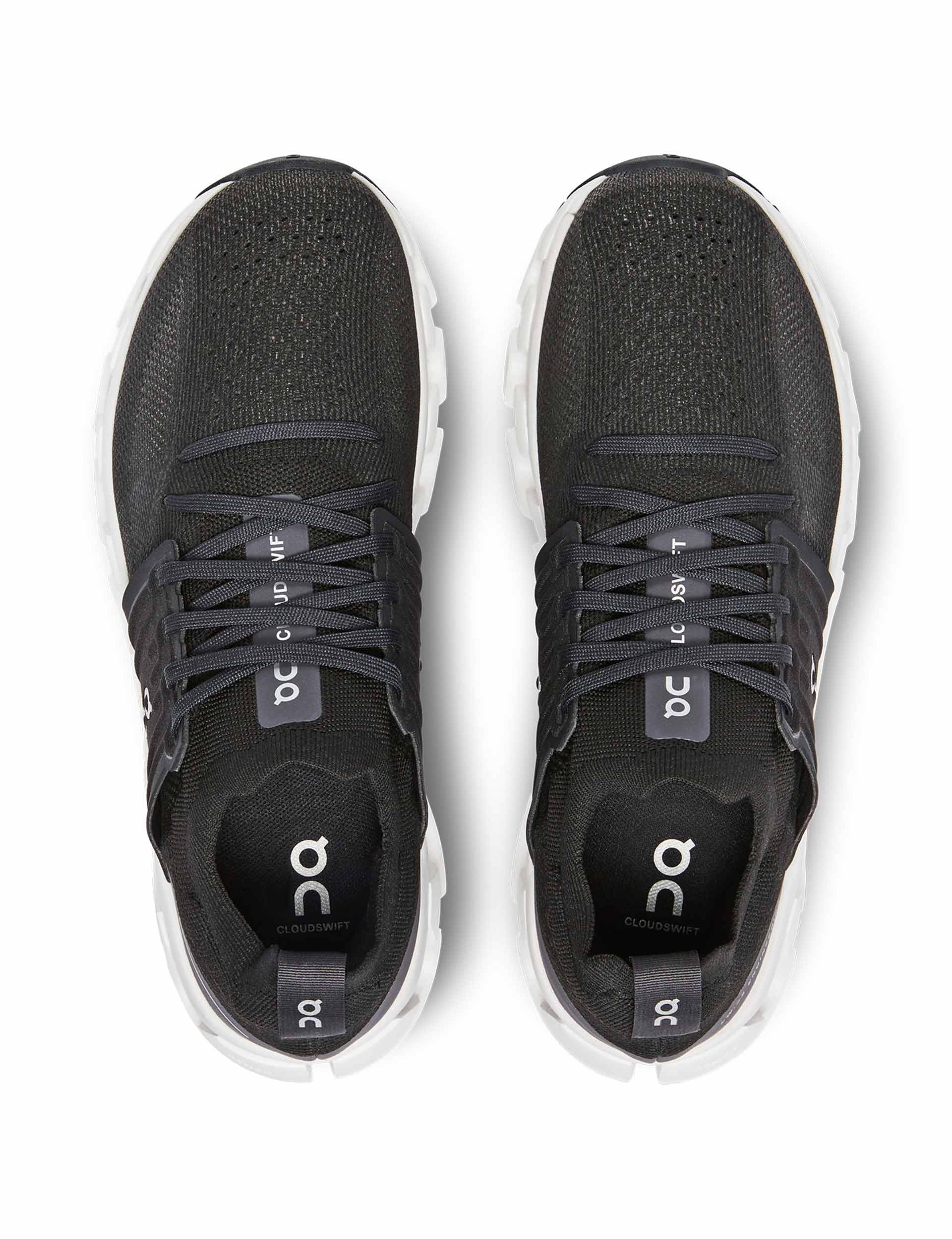 Cloudswift 3 Running Shoes - All Black Men's & Women's Lightweight Sneakers for Jogging, Gym Workouts & Daily Wear