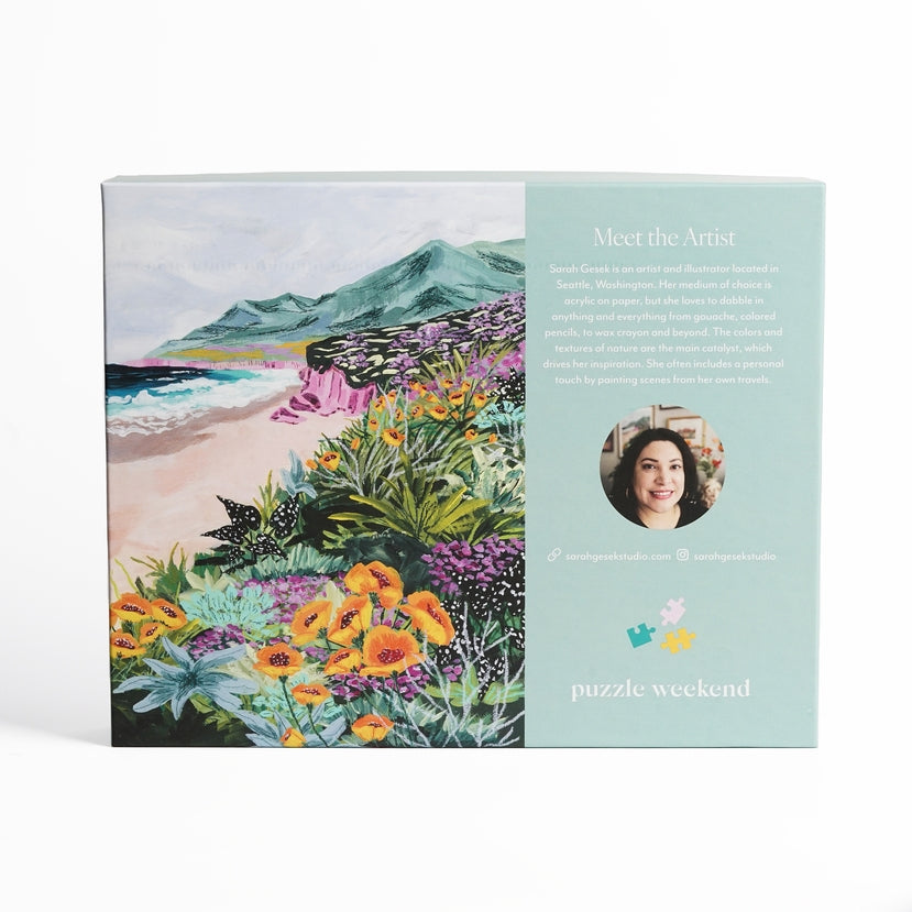 Coastal Bluffs 1000 Piece Jigsaw Puzzle for Adults - Scenic Ocean View Landscape Puzzle for Relaxation & Stress Relief
