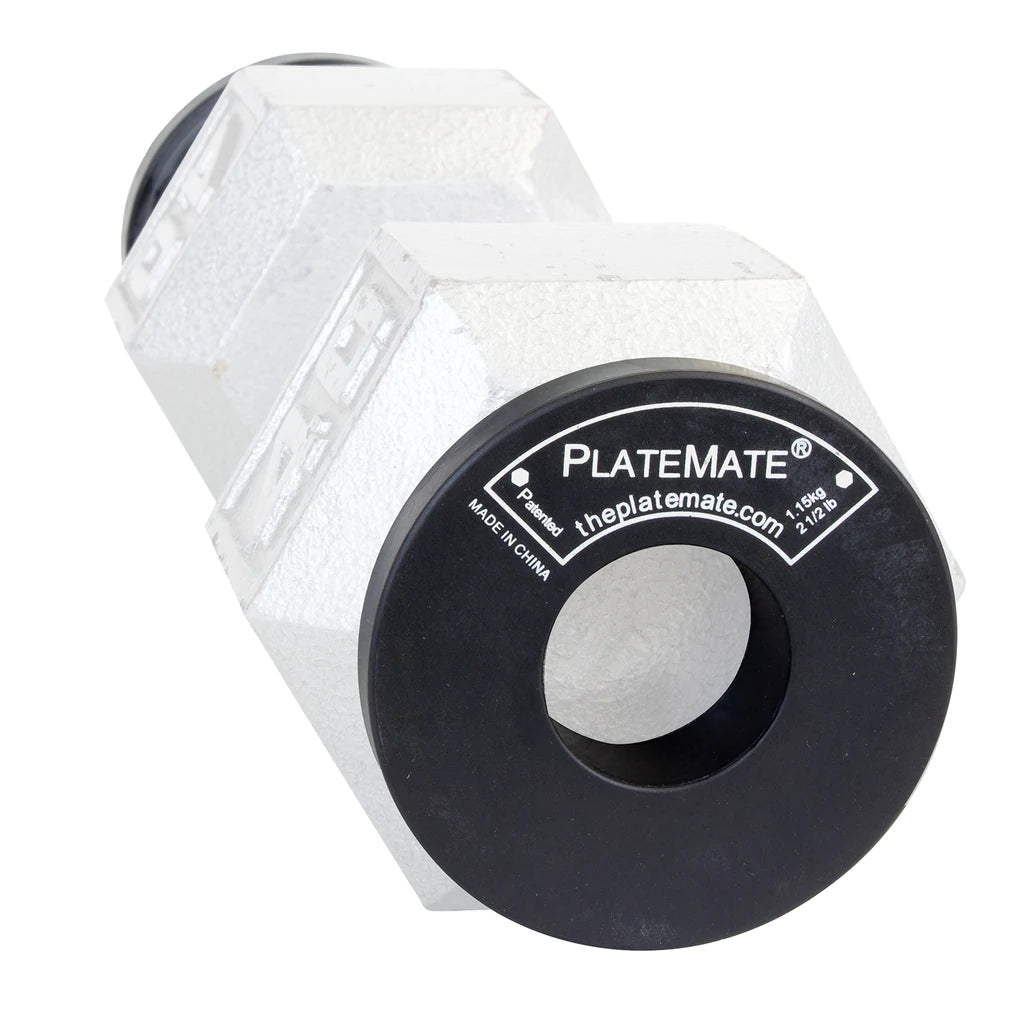 2.5 lb Donut PlateMate (Pair) - Weighted Plate Holder for Gym & CrossFit - Perfect for Weightlifting, Powerlifting & Home Workouts