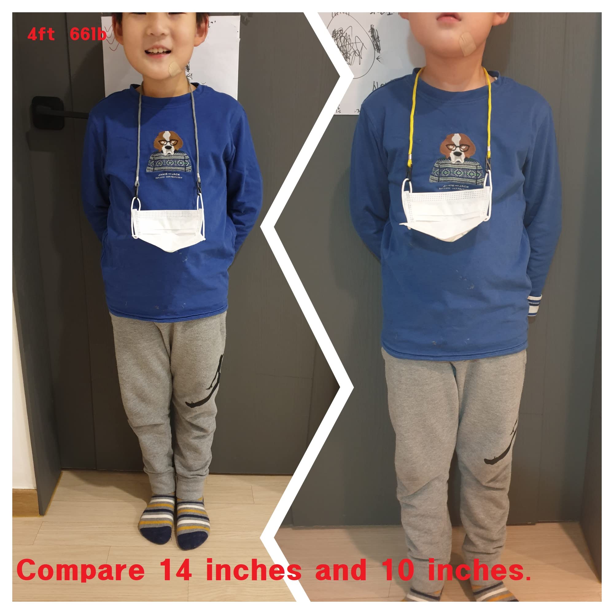 DELIGHT4U Kids Face Mask Lanyards 5-Pack - Safe Breakaway Strap for School & Travel