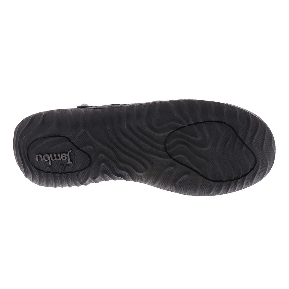 Jambu Creek Women's Slip-On Shoes - Comfortable Black Casual Loafers for Wide Feet (Size 7 Wide) | Perfect for Walking, Travel & Everyday Wear