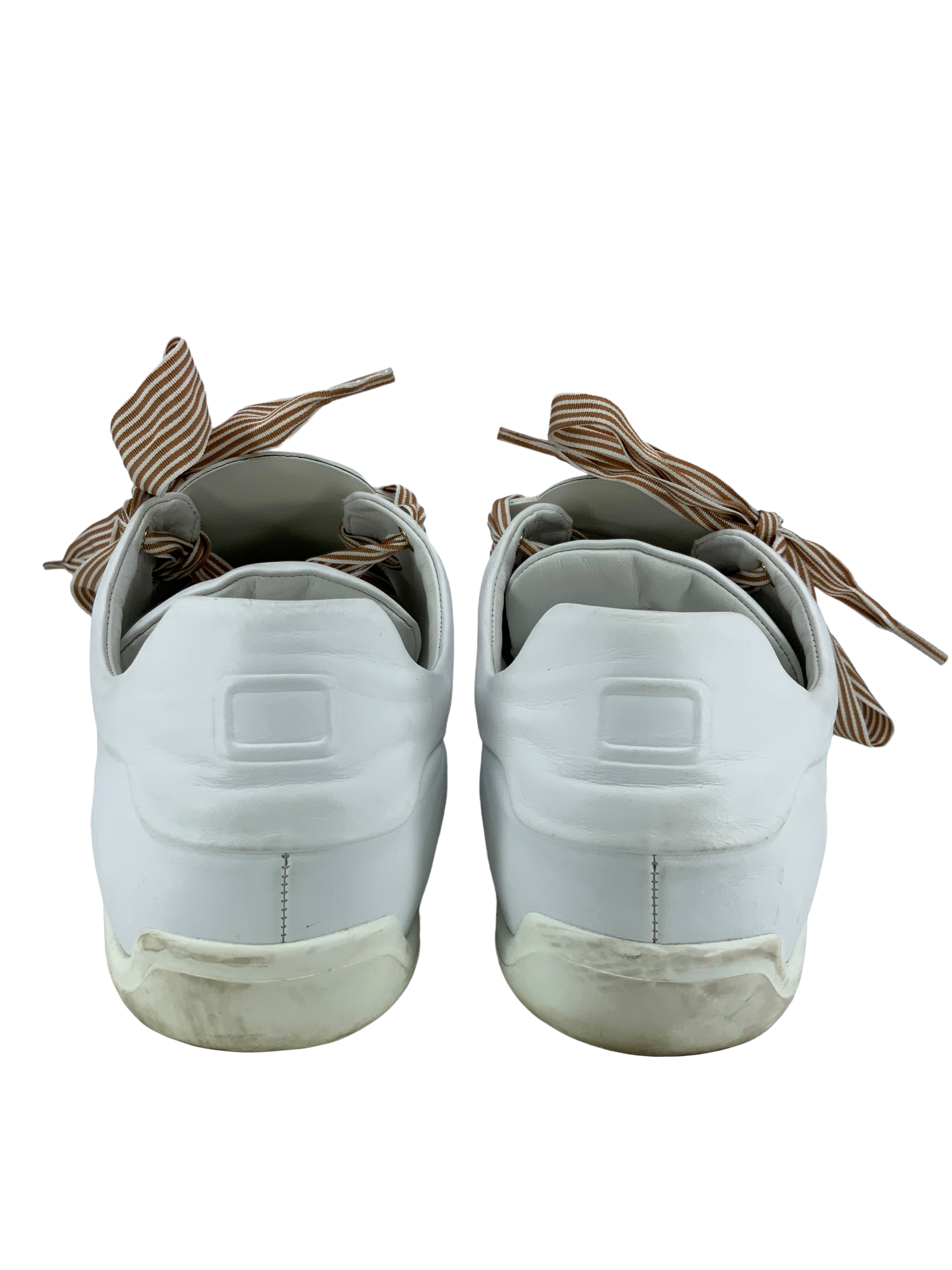 Roger Vivier Sporty Viv Etiquette Sneakers for Women - Size 7.5 US | Comfortable & Stylish White Leather Sneakers for Casual Wear, Work & Travel