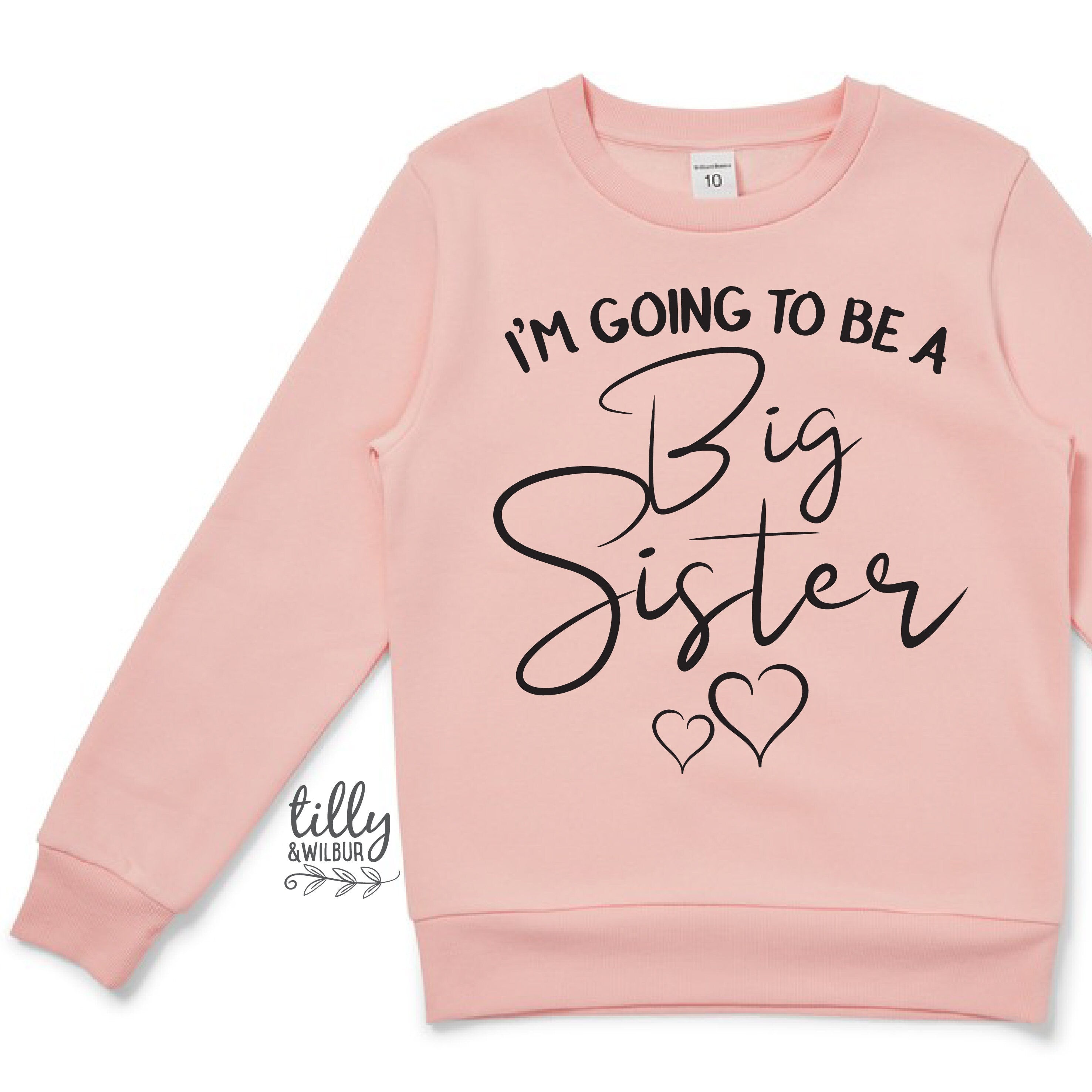 Big Sister Sweatshirt - Comfortable & Stylish Women's Pullover Hoodie for Sisters - Perfect for Family Reunions, Birthday Gifts & Casual Outings