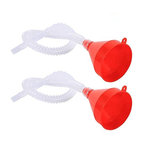 Universal Plastic Filling Funnel - Flexible Wide Mouth Fuel Funnel with Soft Pipe Spout for Car Gasoline, Engine Oil, Water & Fuel - Perfect for Automotive Maintenance, DIY Projects & Home Use