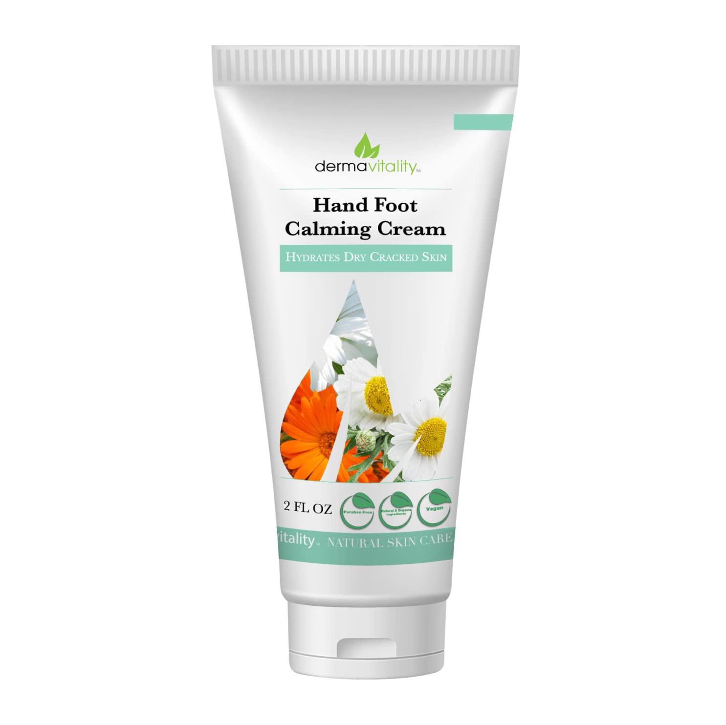 UltimateVitality Organic Hand & Foot Cream for Oncology Patients - Intensive Natural Moisturizer for Sensitive, Irritated Skin During Chemotherapy - 2oz | Perfect for Dryness Relief During Cancer Treatment & Recovery