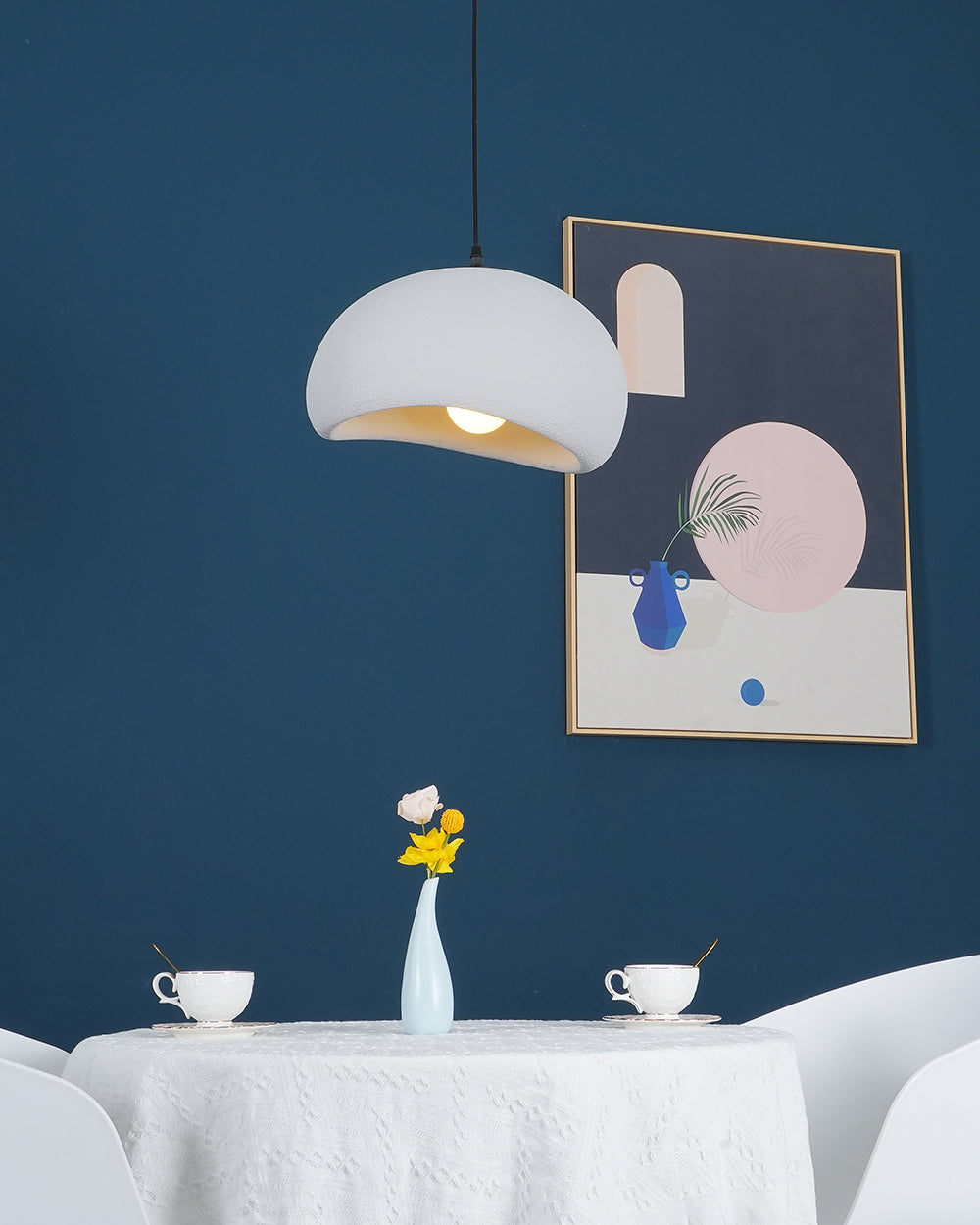 Cloud Pendant Light - Modern B-Shaped Hanging Lamp for Kitchen Island, Dining Room, or Bedroom Lighting