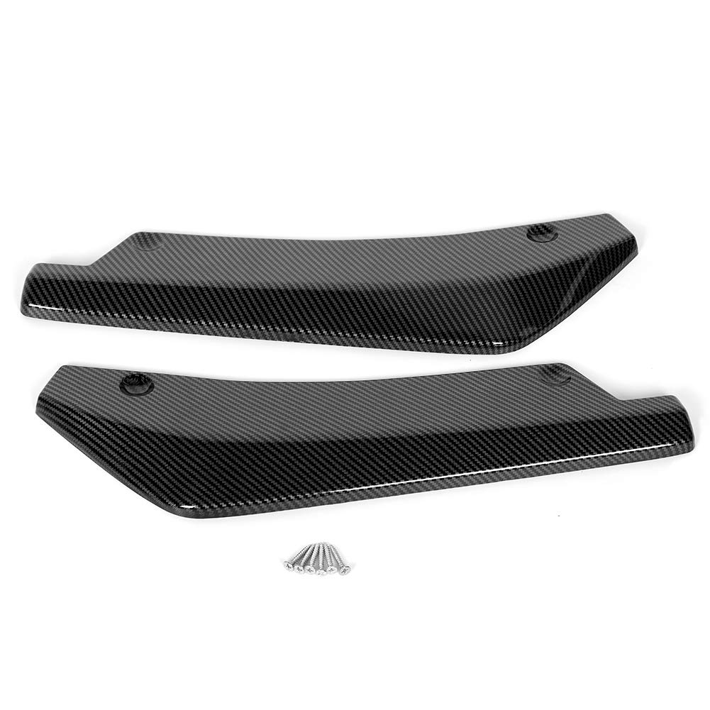 Universal Carbon Fiber Rear Bumper Lip Spoiler Splitter Diffuser - Car Body Kit for Enhanced Aerodynamics & Stylish Vehicle Customization - Perfect for Sports Cars, Tuners & Performance Upgrades