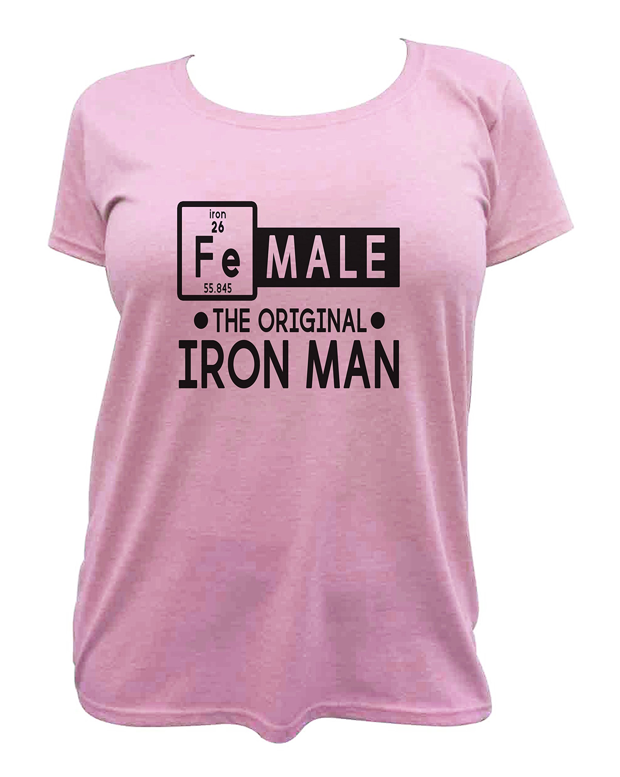 Women's Motivational Workout Shirts - The Original Ironman Design for Fitness & Gym | Trendy Royaltee Activewear for Running, Yoga & Training
