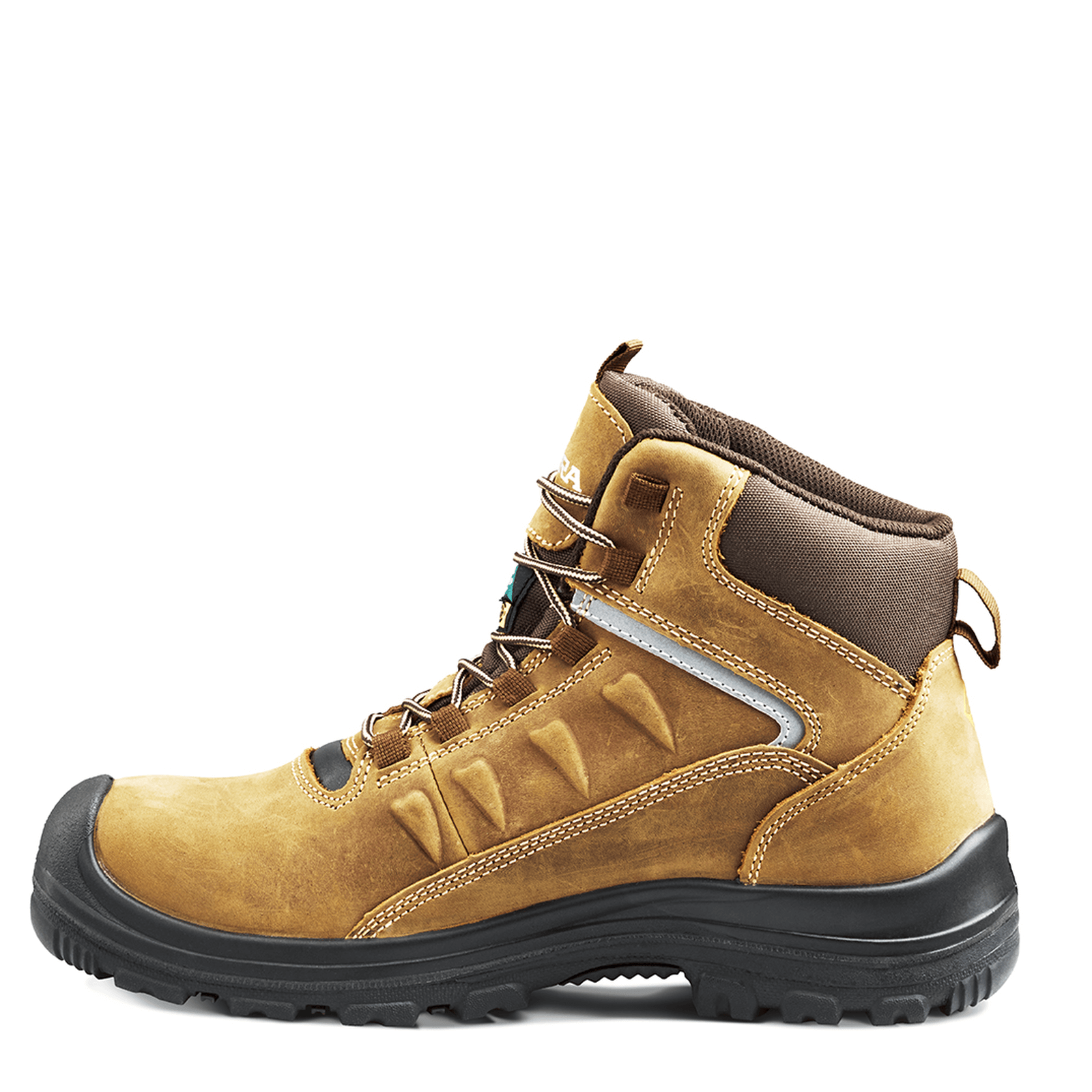 Findlay 6 Inch Waterproof Composite Toe Work Boots for Men - Brown Safety Shoes for Construction, Warehouse & Outdoor Work