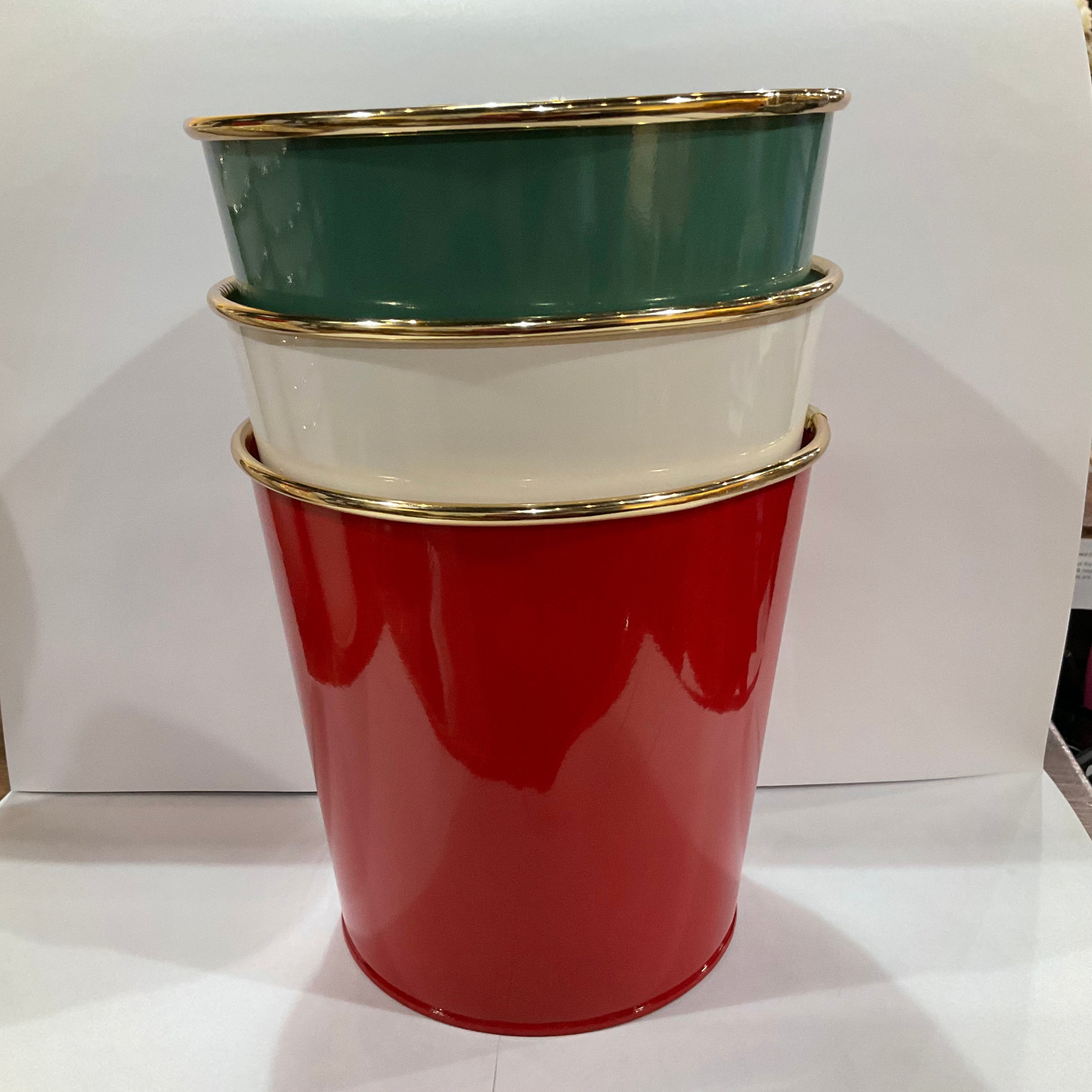Festive Gold Rim Pot Cover 6 Inch - Elegant Stovetop Lid for Cooking & Kitchen Decor - Perfect for Holiday Dinners, Party Serving & Home Decoration